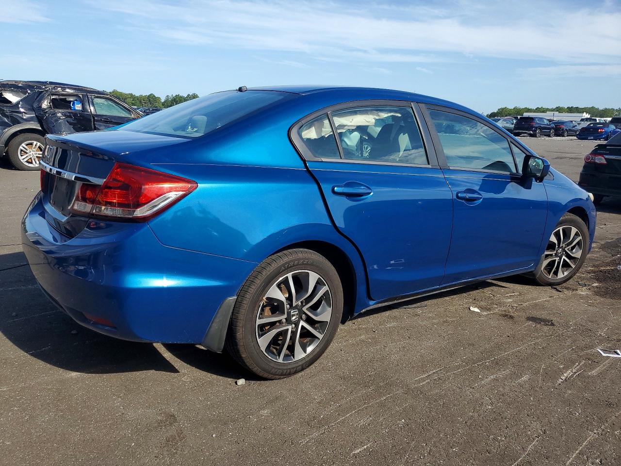 2014 Honda Civic Ex Blue vin: 2HGFB2F85EH537285