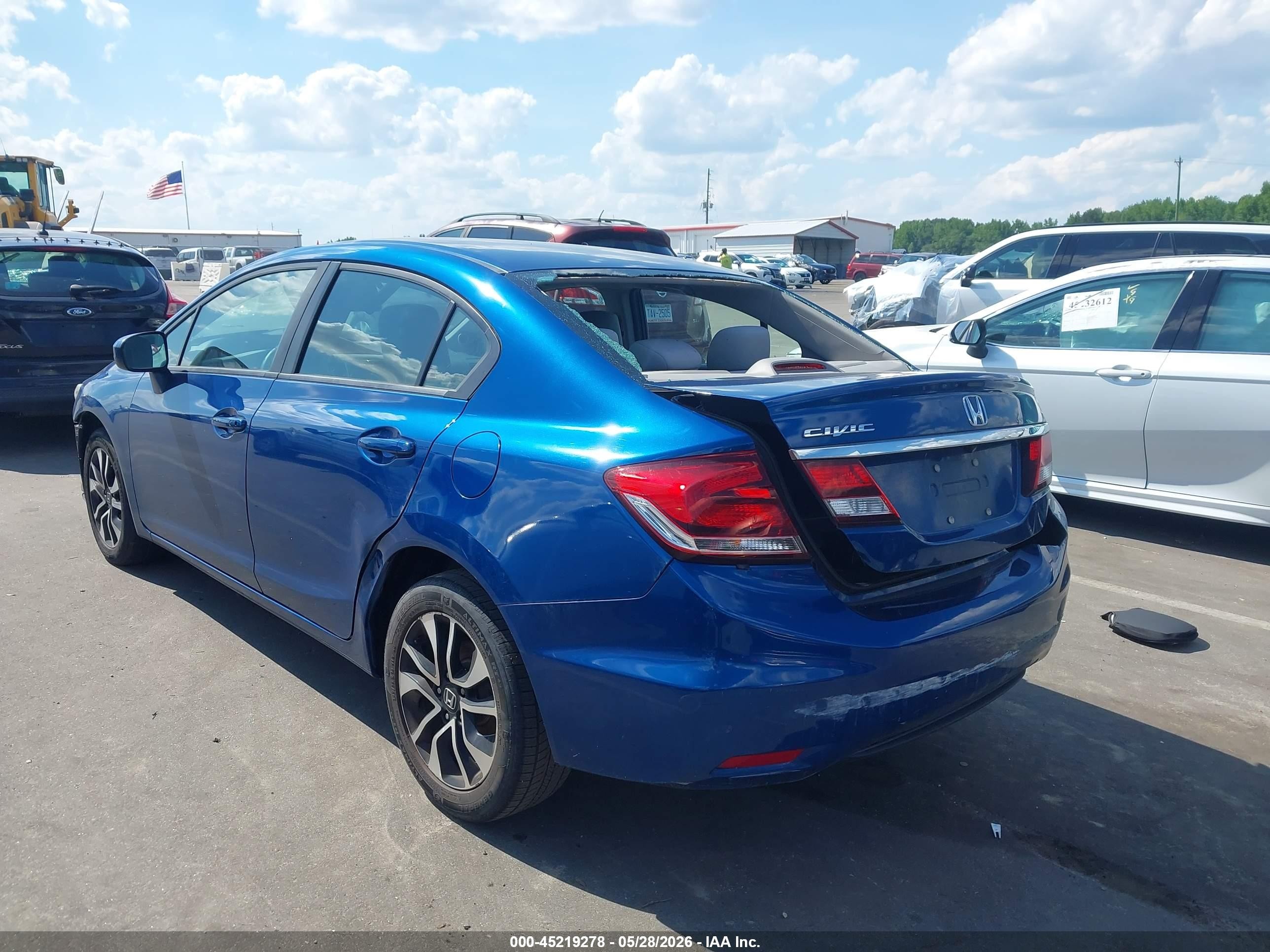 2014 Honda Civic Ex Blue vin: 2HGFB2F85EH549405