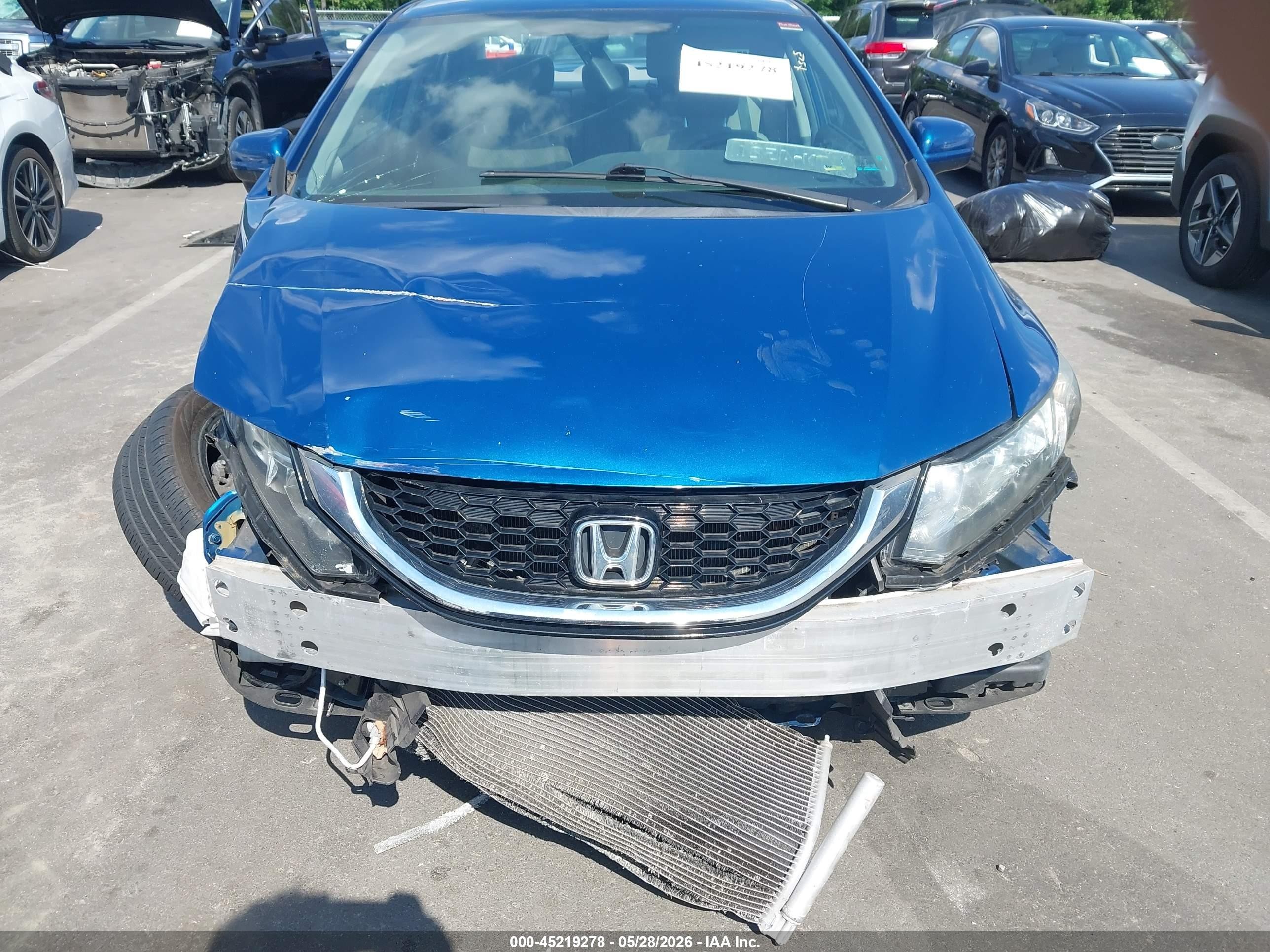 2014 Honda Civic Ex Blue vin: 2HGFB2F85EH549405