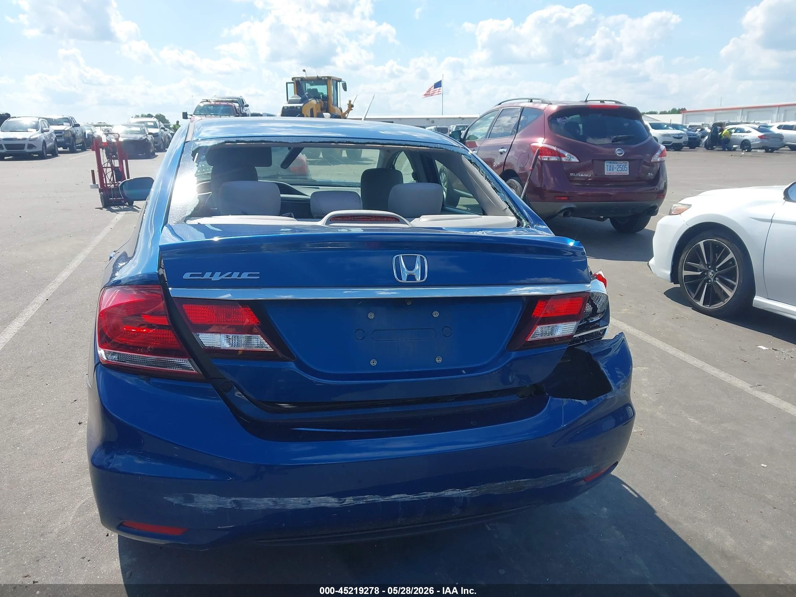 2014 Honda Civic Ex Blue vin: 2HGFB2F85EH549405