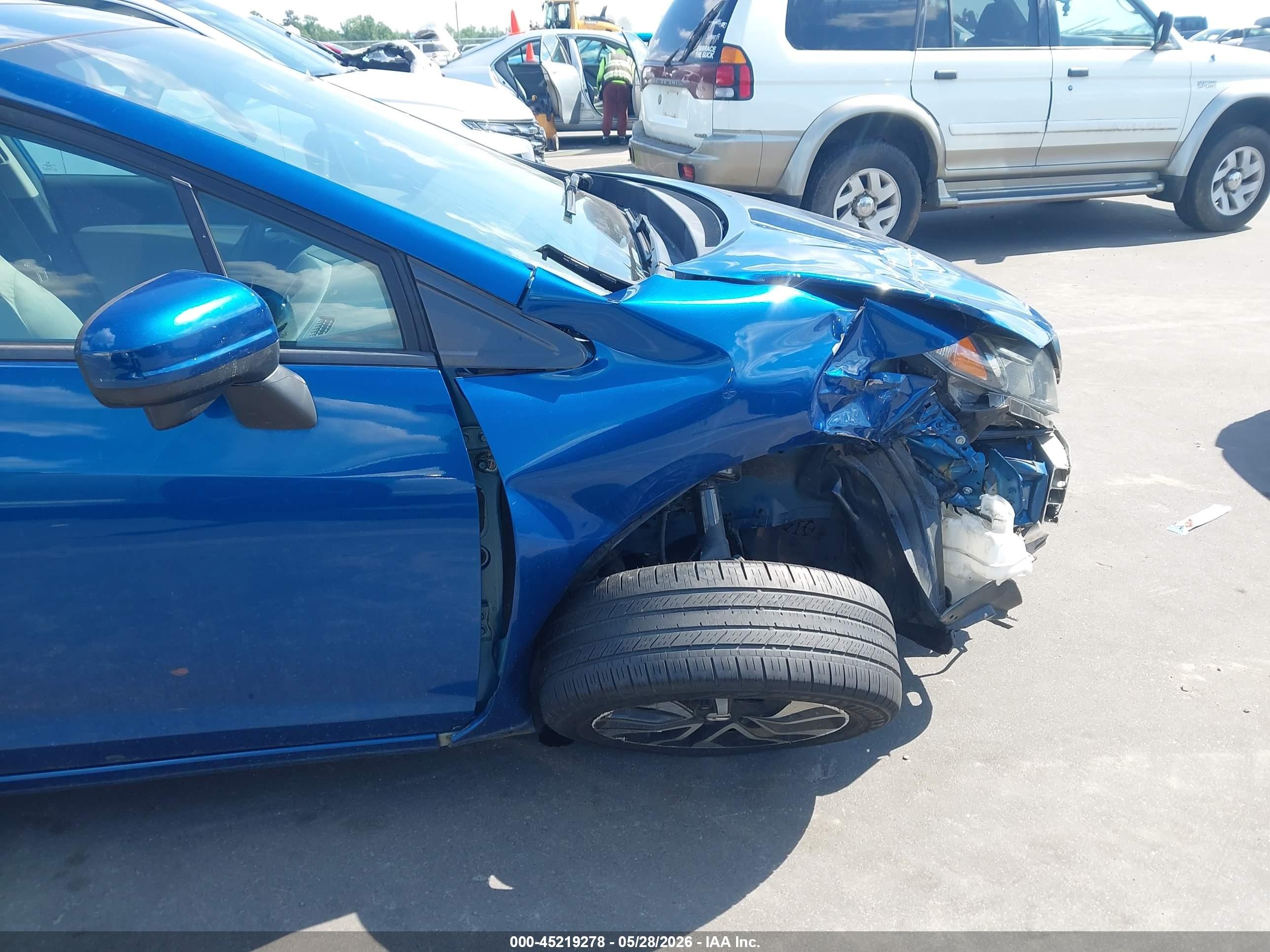 2014 Honda Civic Ex Blue vin: 2HGFB2F85EH549405