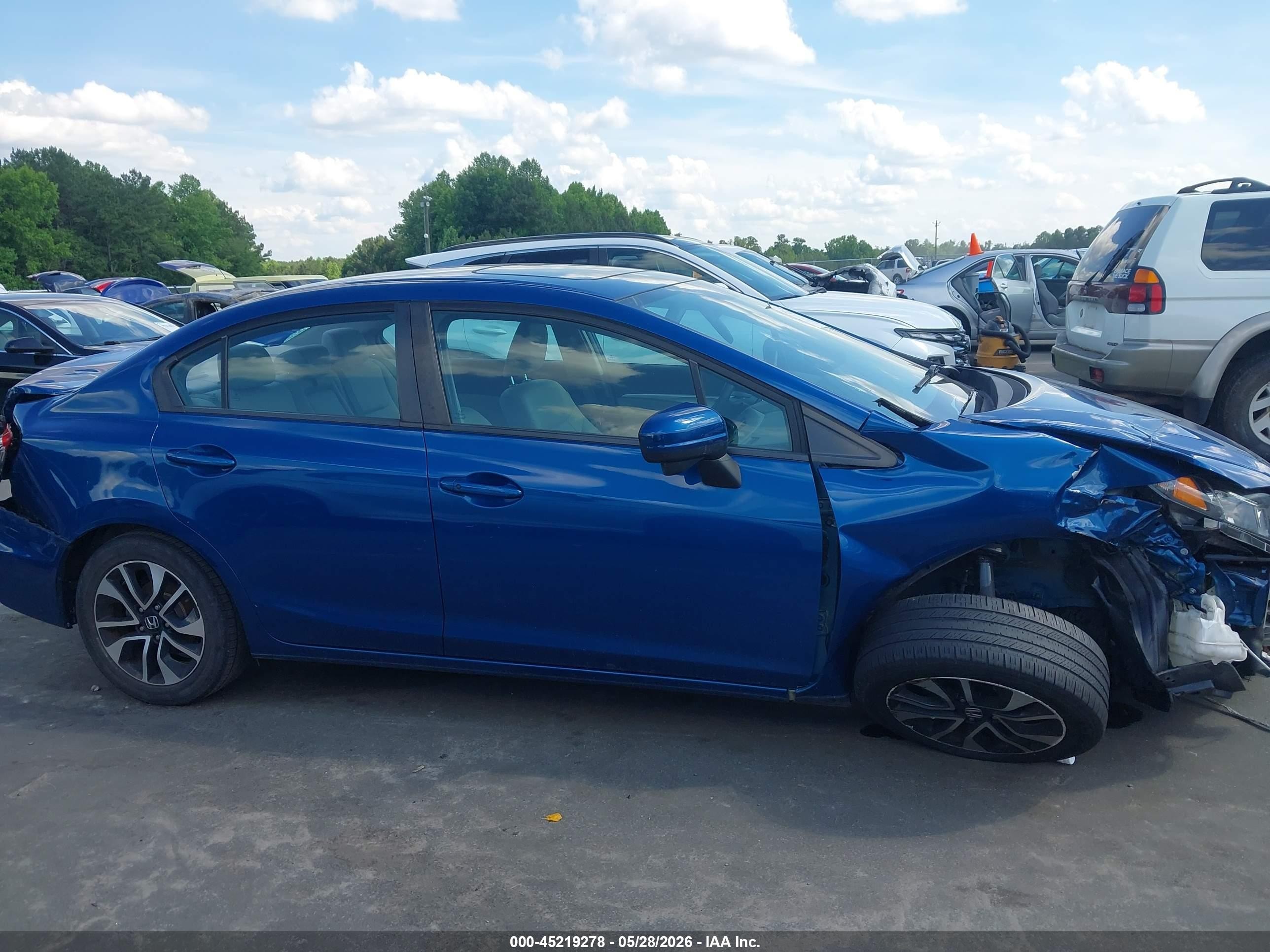 2014 Honda Civic Ex Blue vin: 2HGFB2F85EH549405