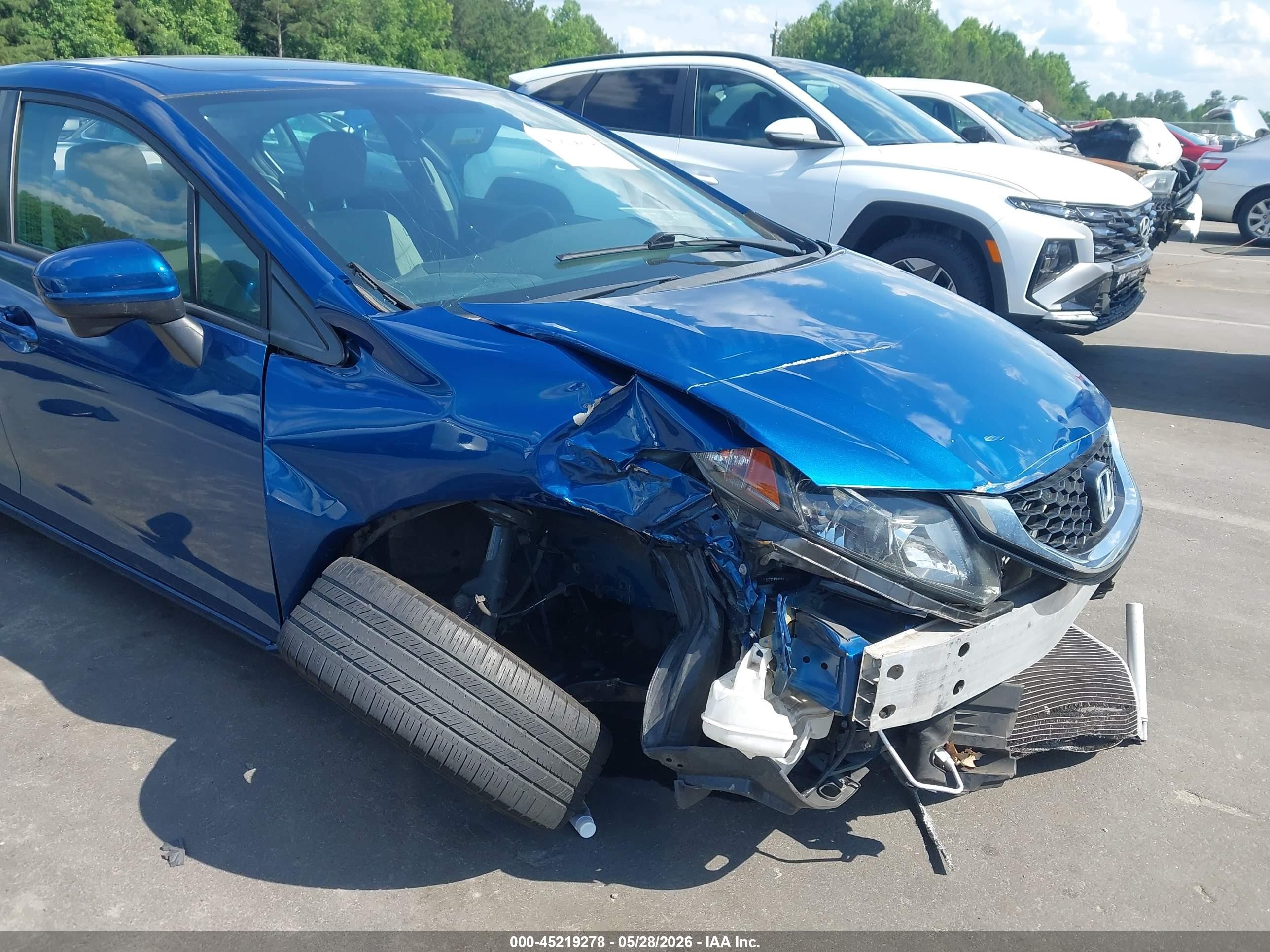2014 Honda Civic Ex Blue vin: 2HGFB2F85EH549405