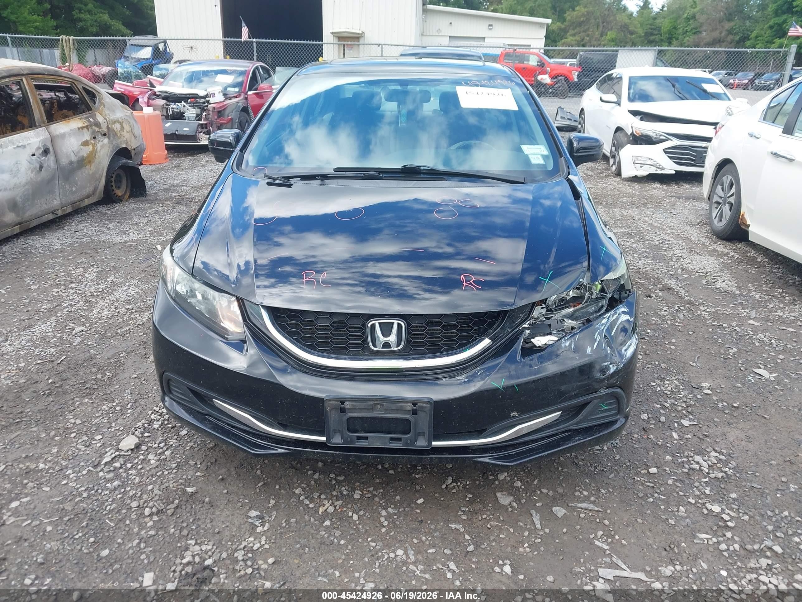 2014 Honda Civic Ex Black vin: 2HGFB2F85EH554586