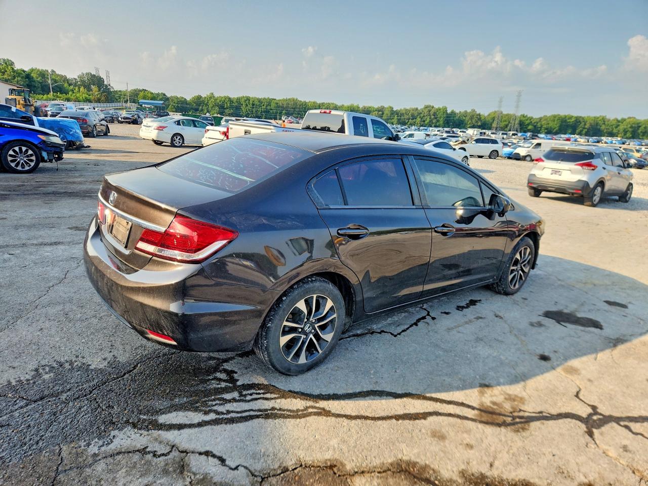 2014 Honda Civic Ex Gray vin: 2HGFB2F85EH559741