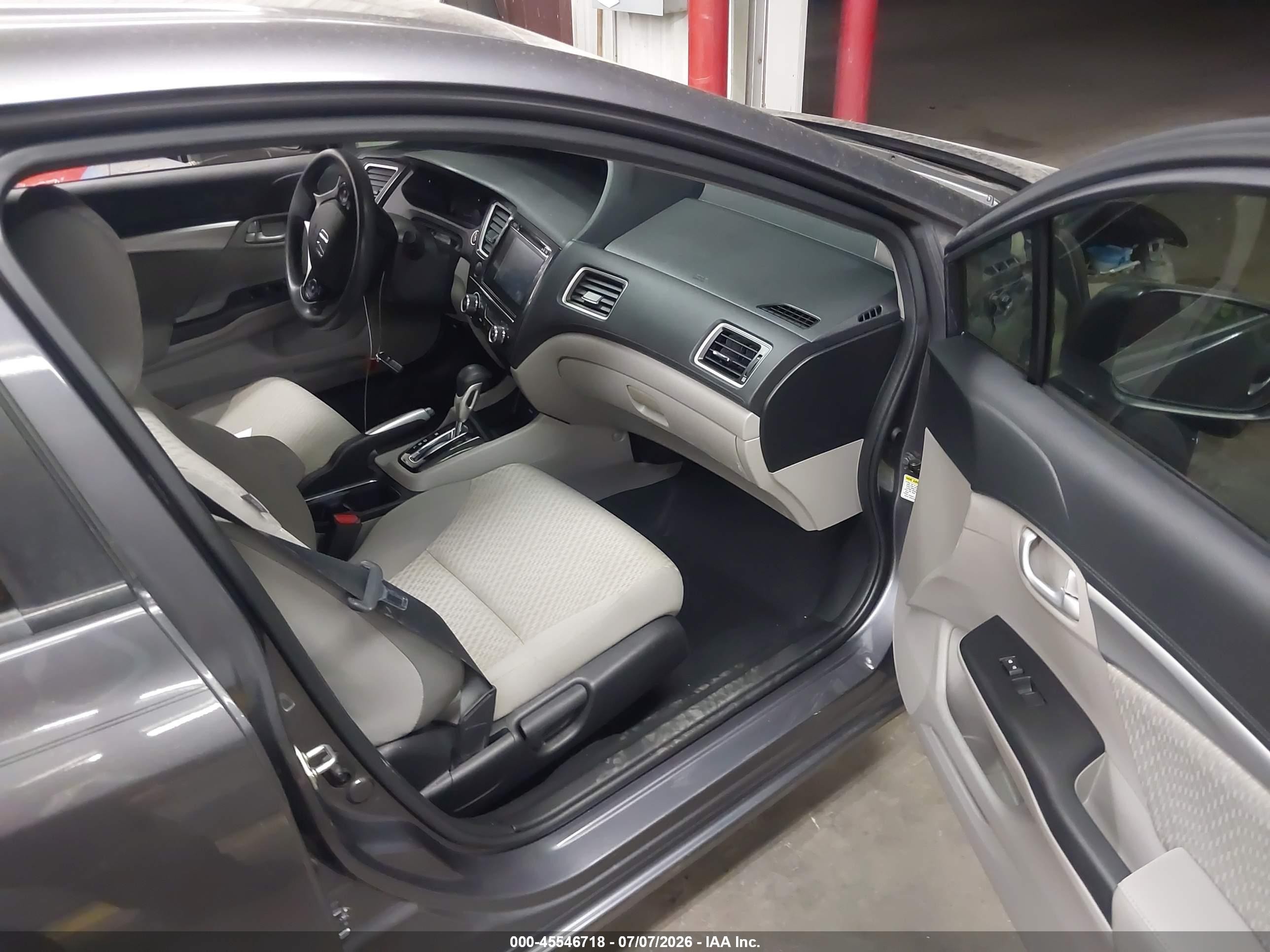 2015 Honda Civic Ex Gray vin: 2HGFB2F85FH502487