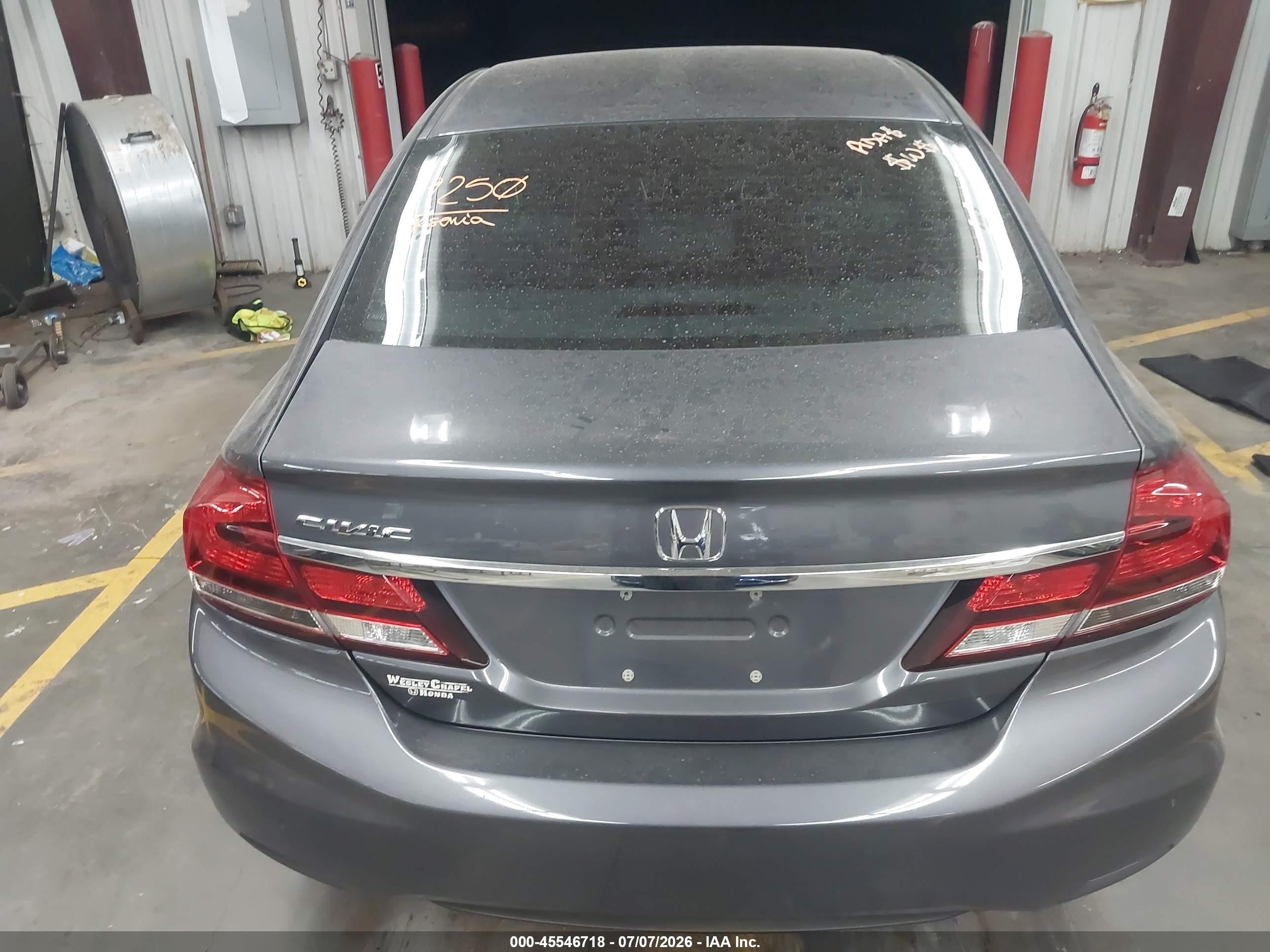 2015 Honda Civic Ex Gray vin: 2HGFB2F85FH502487