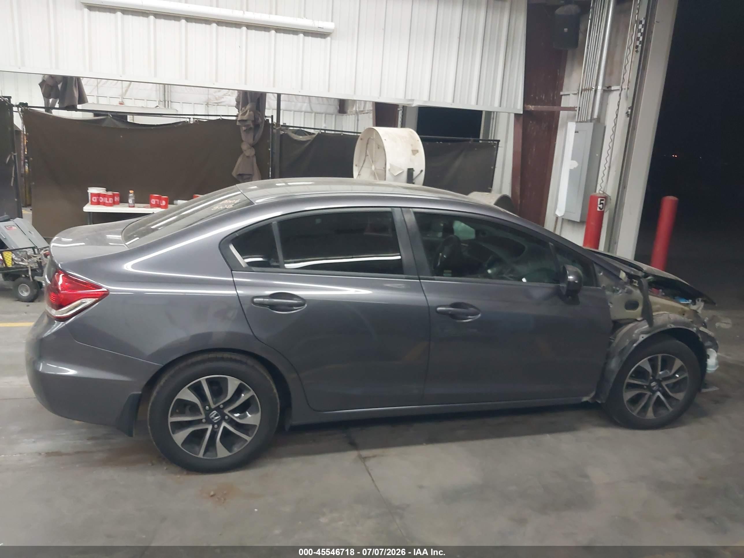 2015 Honda Civic Ex Gray vin: 2HGFB2F85FH502487