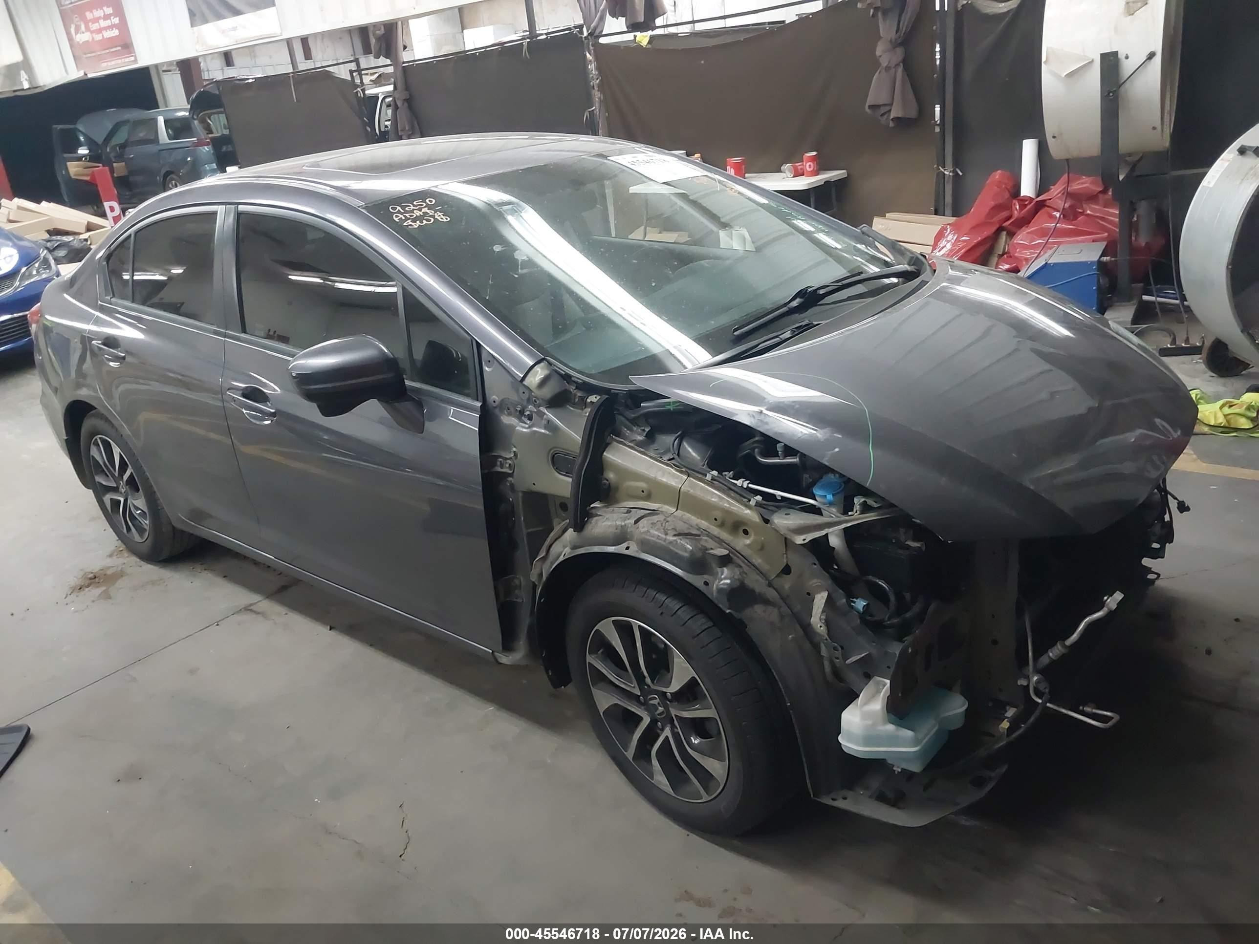 2015 Honda Civic Ex Gray vin: 2HGFB2F85FH502487