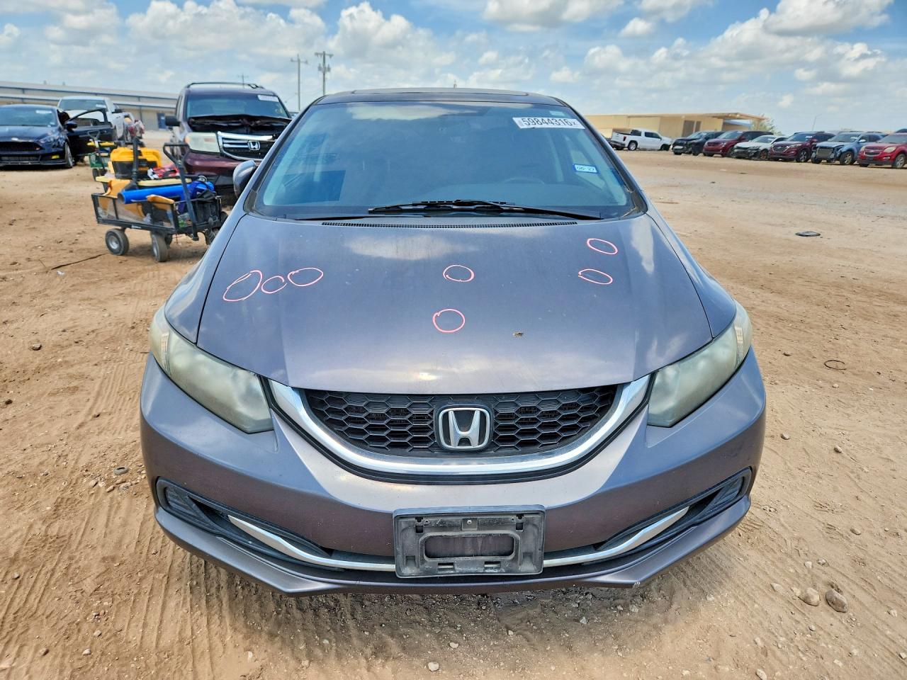 2015 Honda Civic Ex Серый vin: 2HGFB2F85FH539975