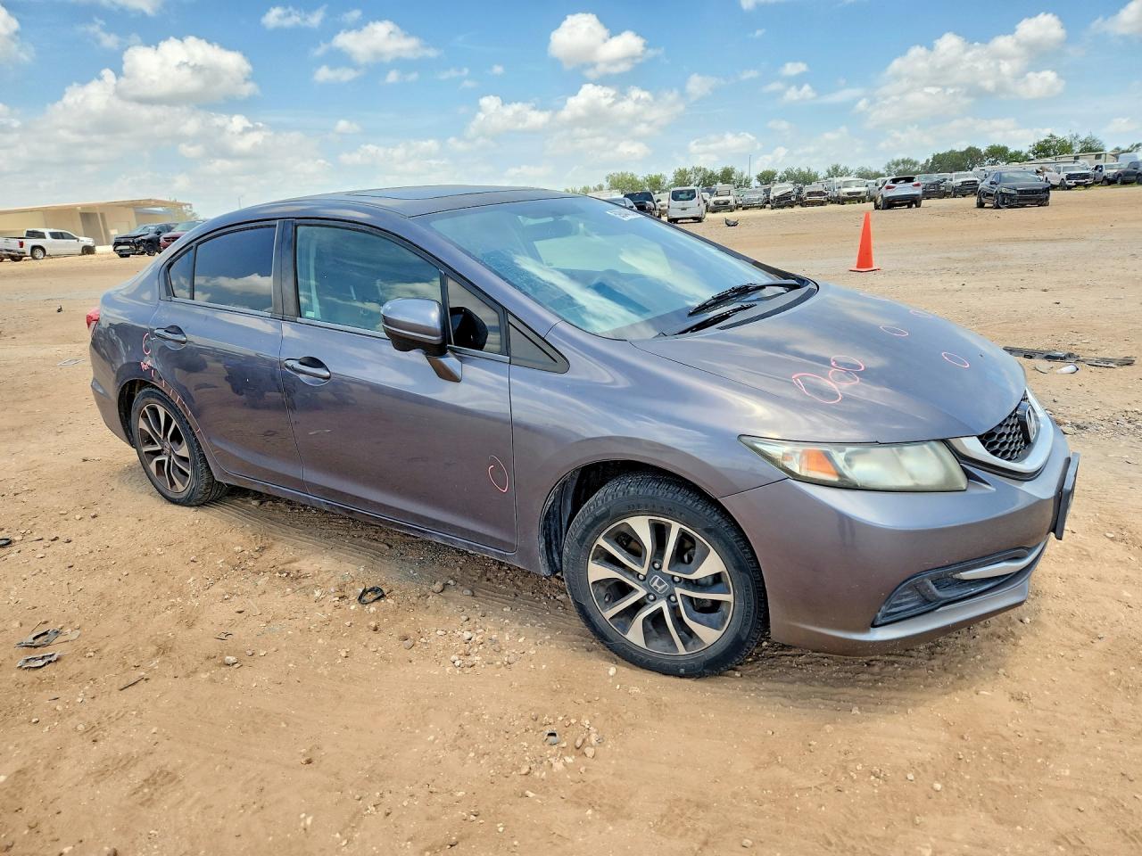 2015 Honda Civic Ex Серый vin: 2HGFB2F85FH539975