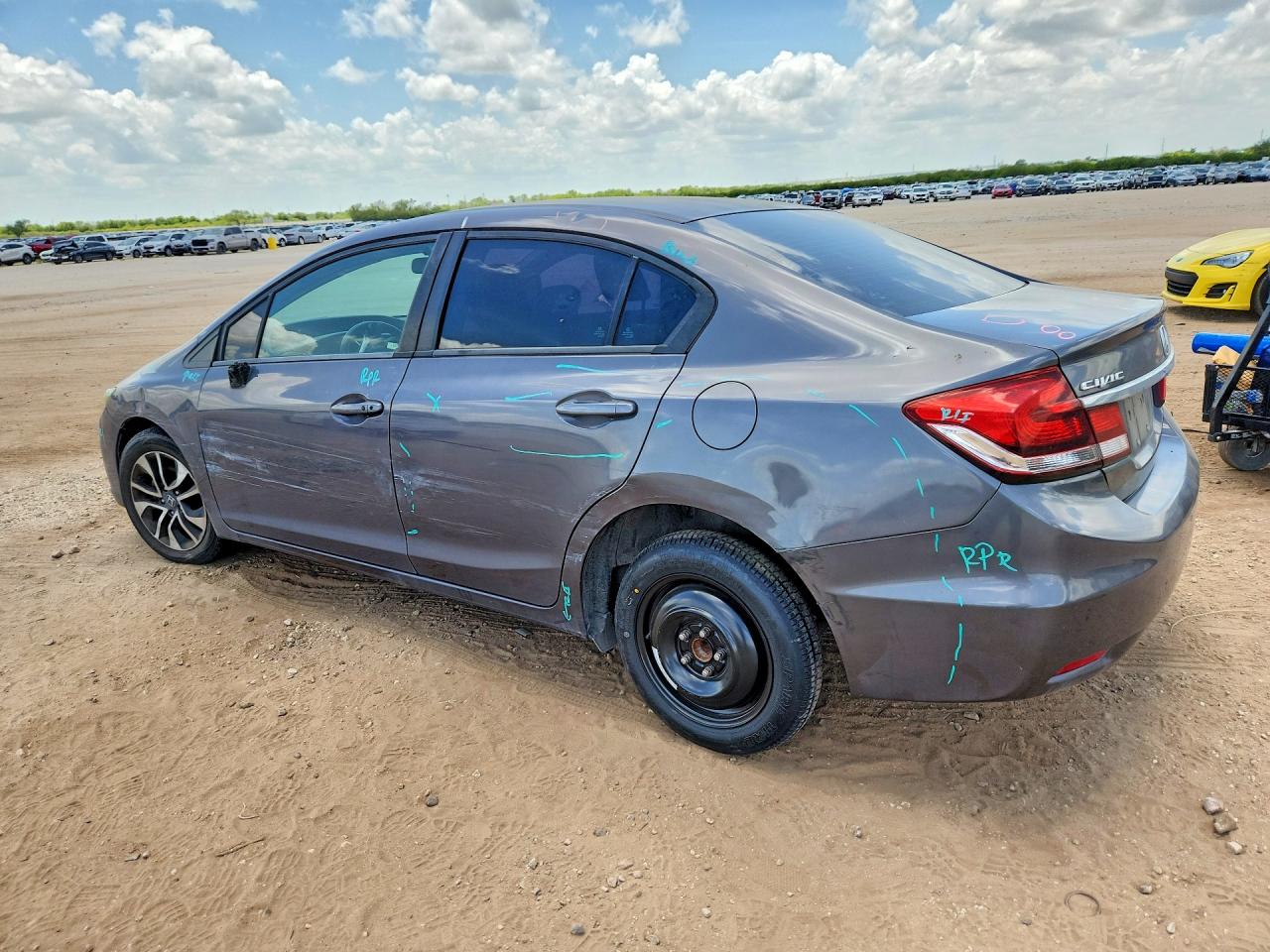 2015 Honda Civic Ex Серый vin: 2HGFB2F85FH539975