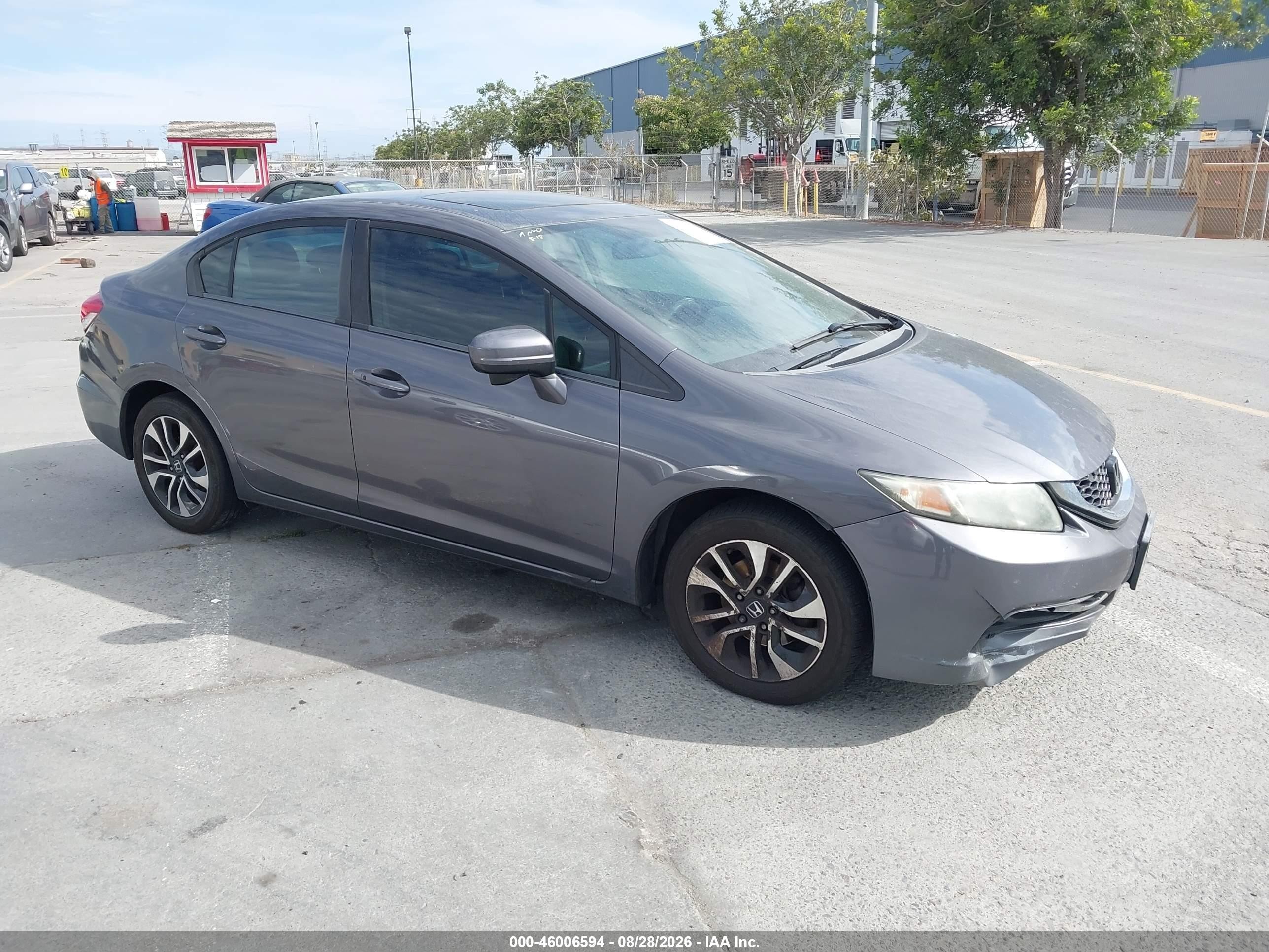 2015 Honda Civic Ex Gray vin: 2HGFB2F85FH553066