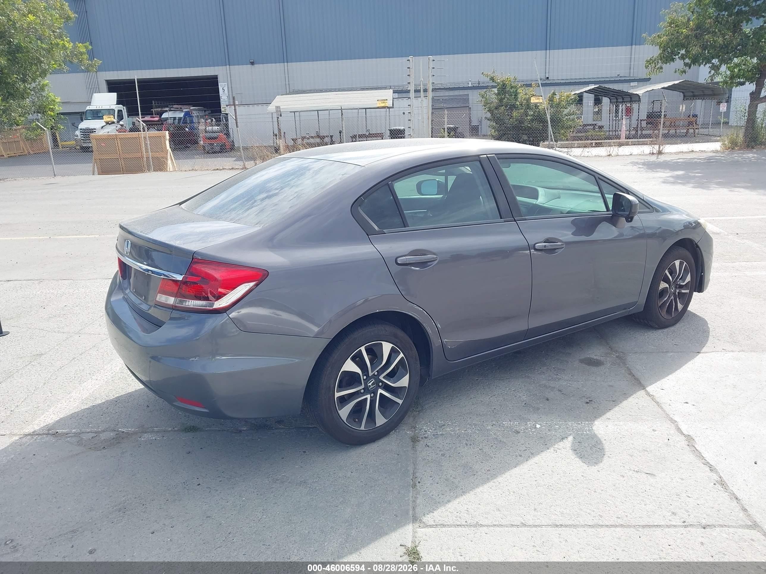 2015 Honda Civic Ex Gray vin: 2HGFB2F85FH553066