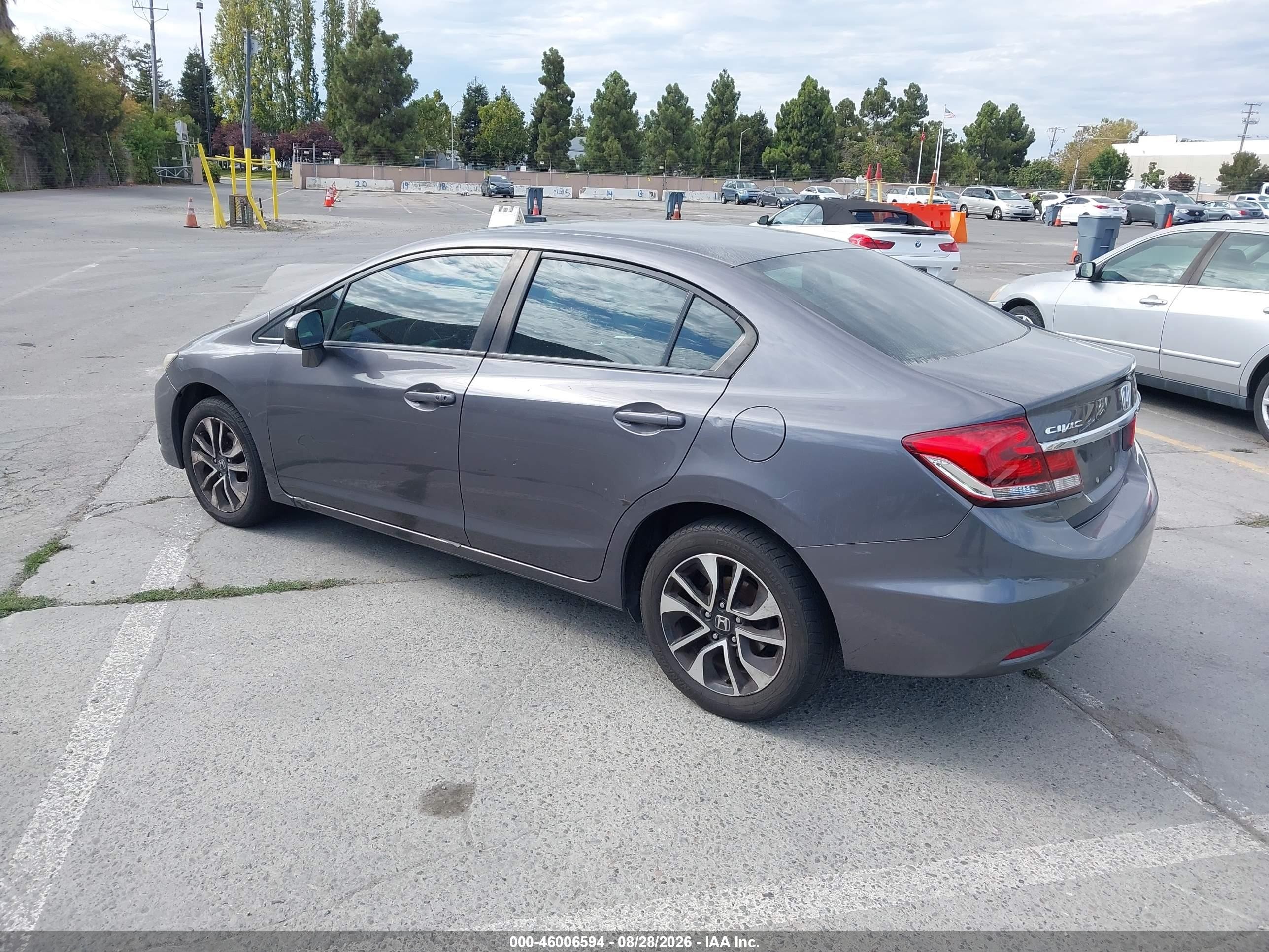 2015 Honda Civic Ex Gray vin: 2HGFB2F85FH553066