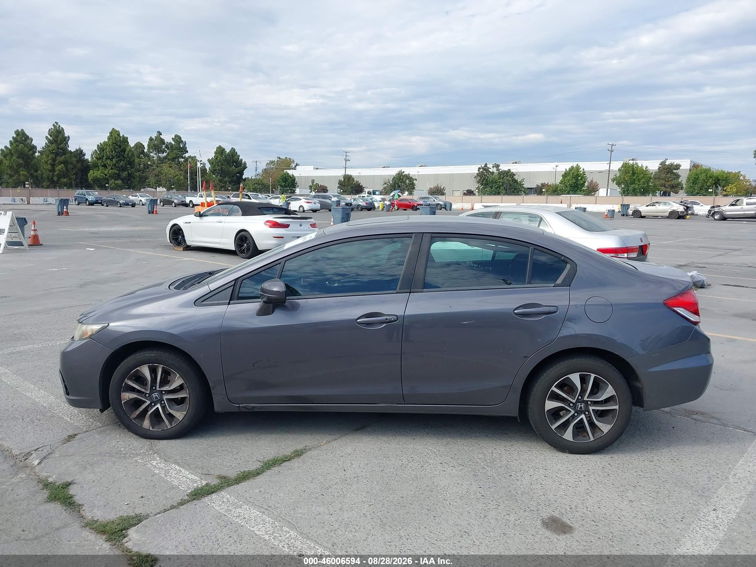 2015 Honda Civic Ex Gray vin: 2HGFB2F85FH553066