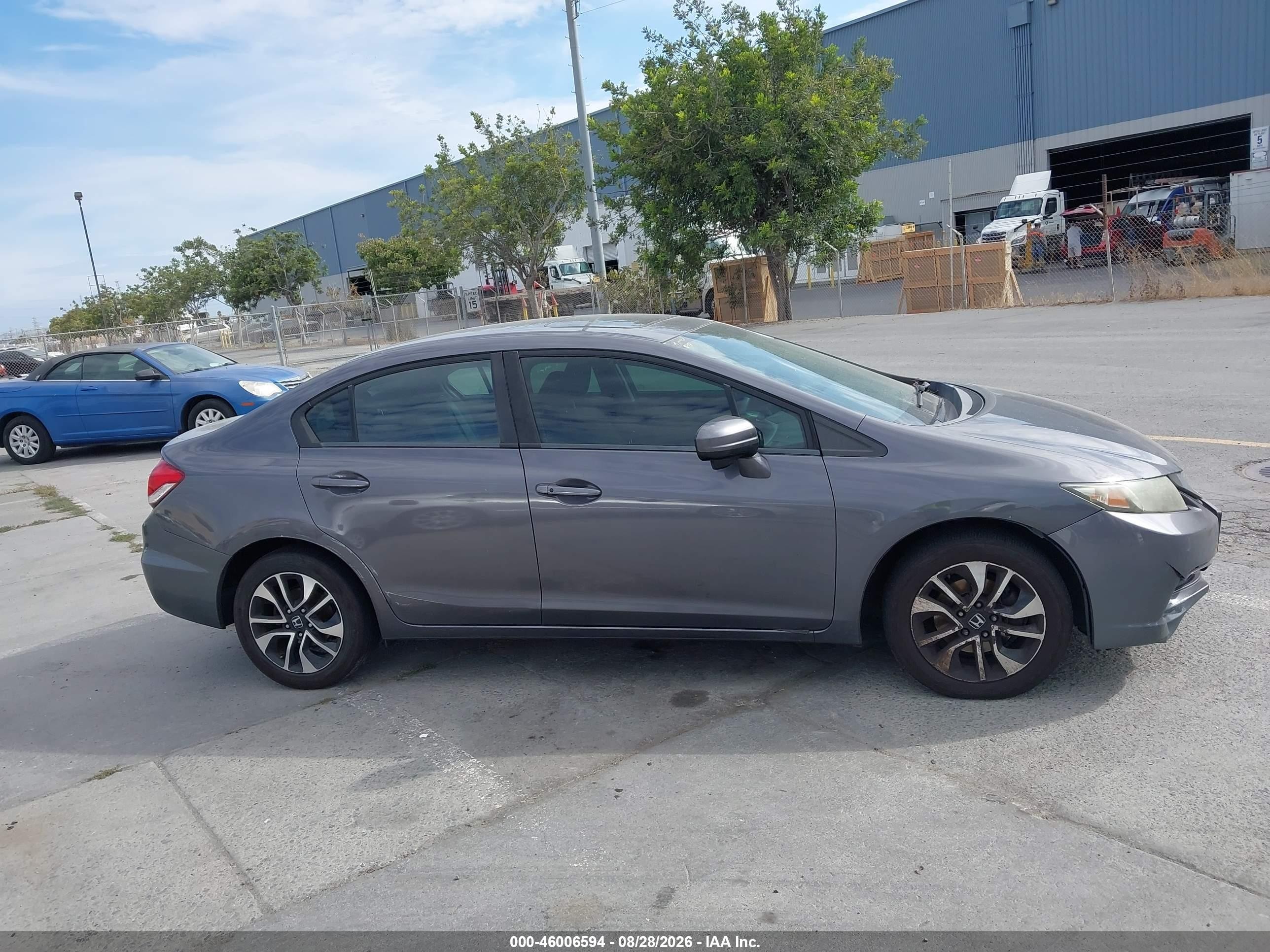 2015 Honda Civic Ex Gray vin: 2HGFB2F85FH553066