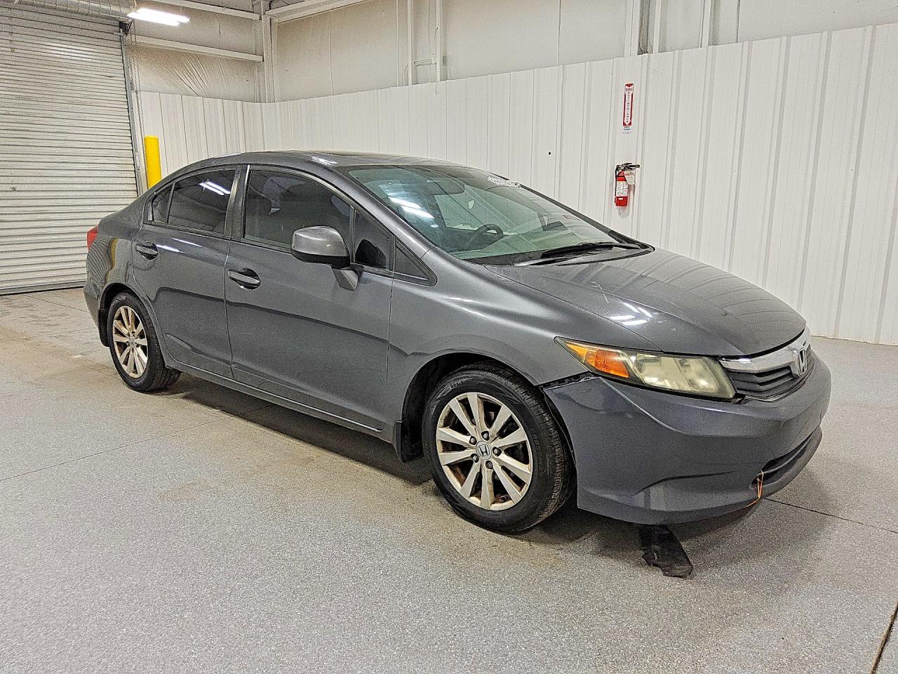 2012 Honda Civic Ex Gray vin: 2HGFB2F86CH307817