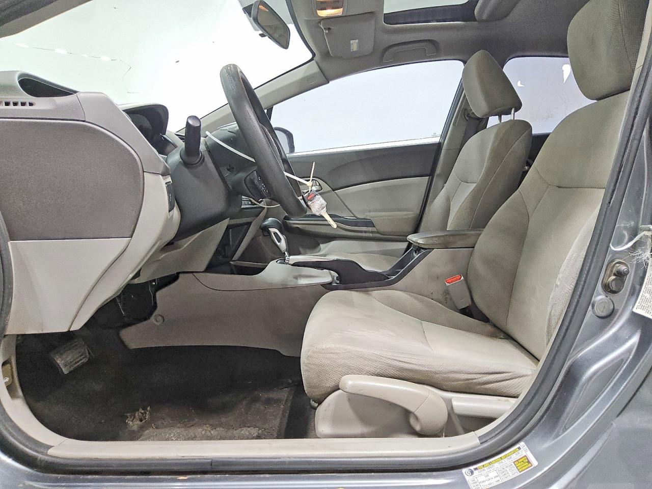 2012 Honda Civic Ex Gray vin: 2HGFB2F86CH307817