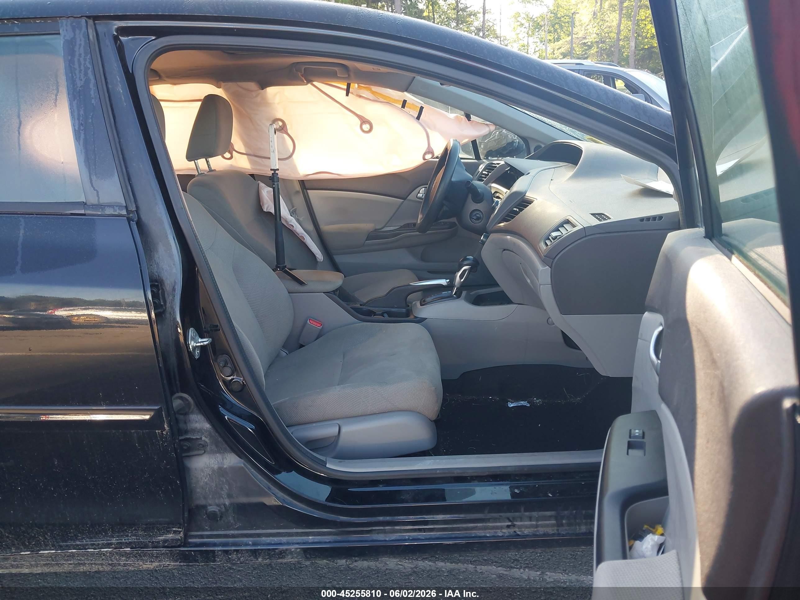 2012 Honda Civic Ex Black vin: 2HGFB2F86CH335889
