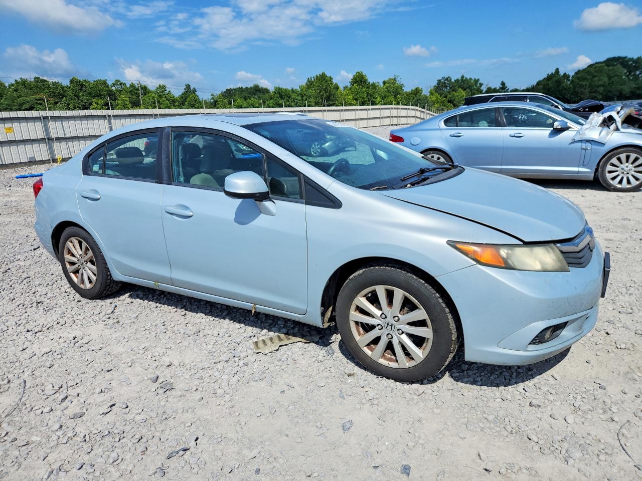 2012 Honda Civic Ex Silver vin: 2HGFB2F86CH520119
