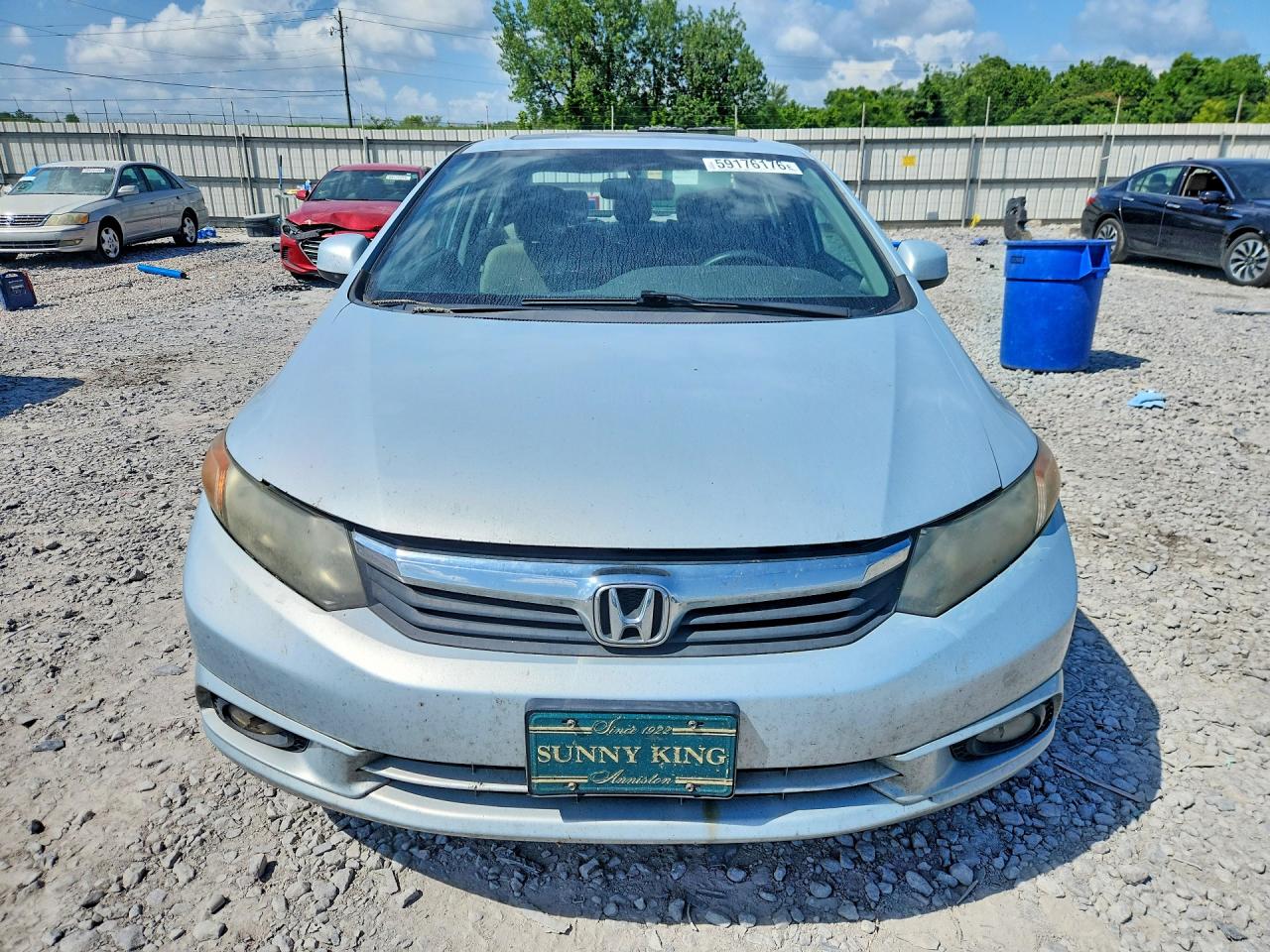 2012 Honda Civic Ex Silver vin: 2HGFB2F86CH520119