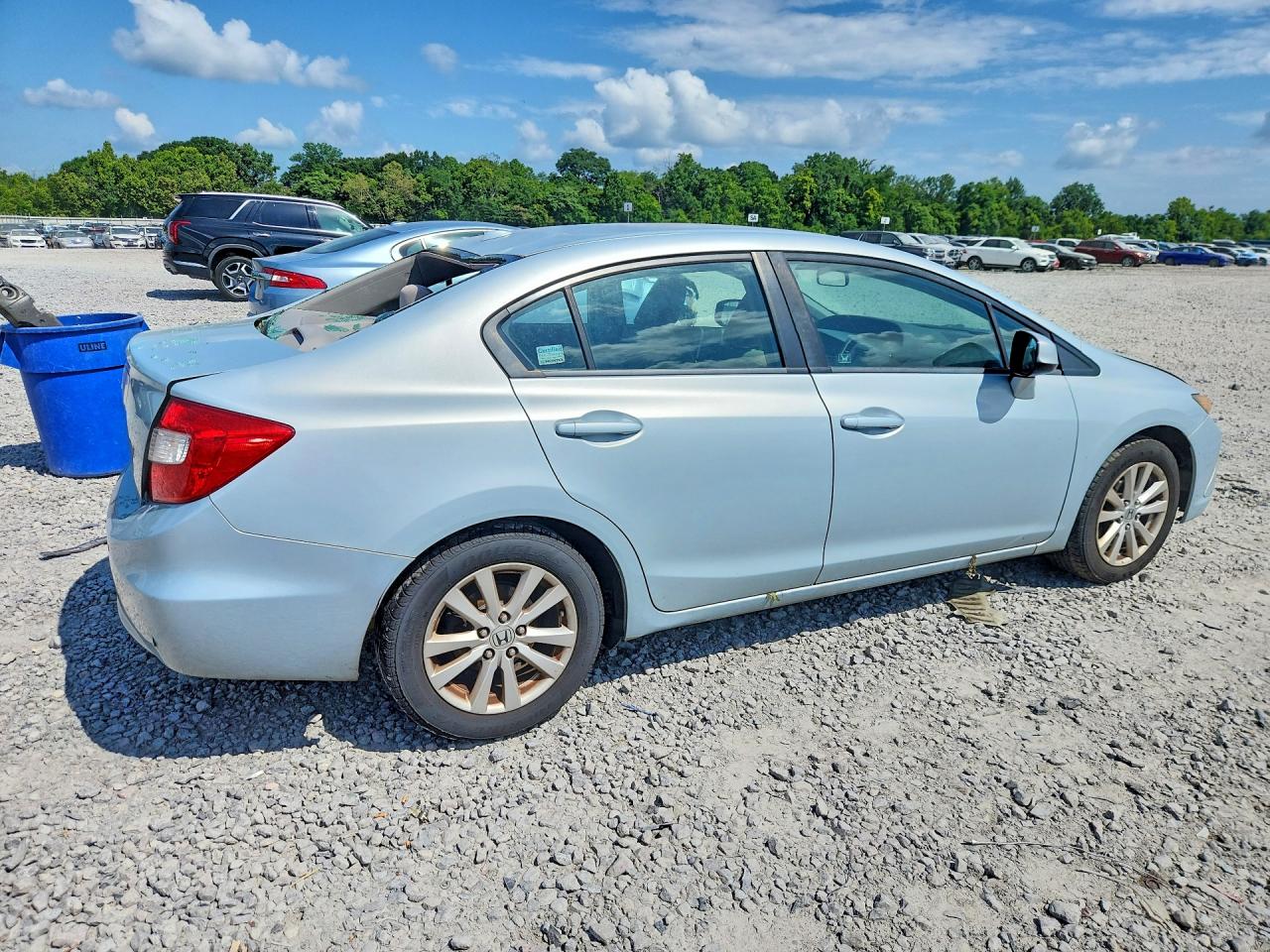 2012 Honda Civic Ex Silver vin: 2HGFB2F86CH520119