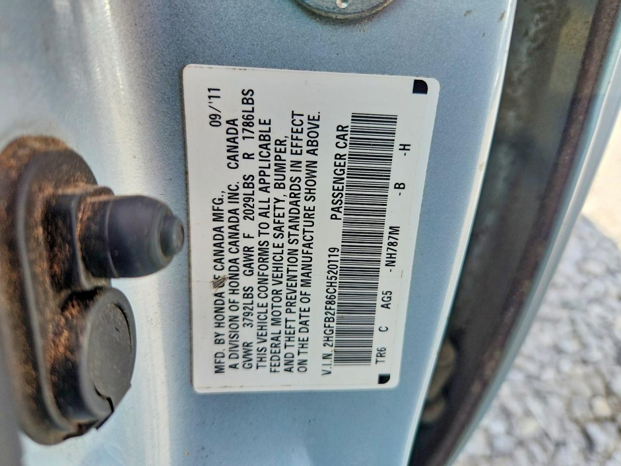 2012 Honda Civic Ex Silver vin: 2HGFB2F86CH520119
