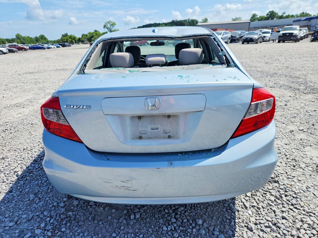 2012 Honda Civic Ex Silver vin: 2HGFB2F86CH520119