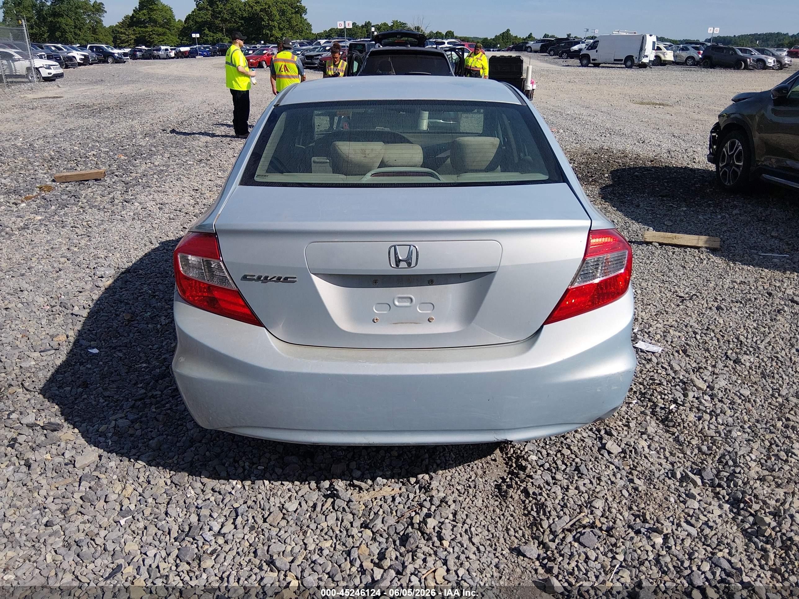 2012 Honda Civic Ex Gray vin: 2HGFB2F86CH520654