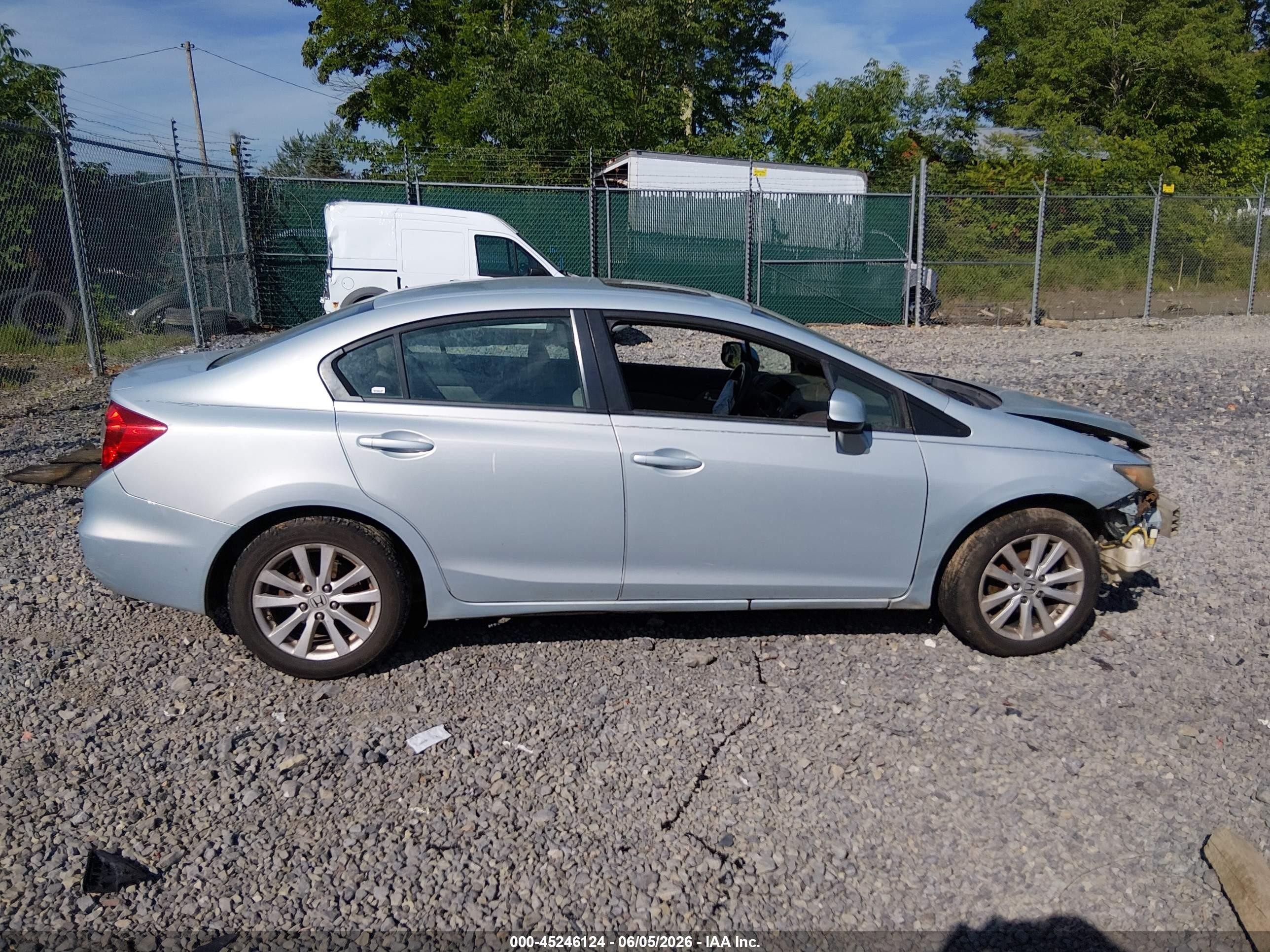 2012 Honda Civic Ex Gray vin: 2HGFB2F86CH520654