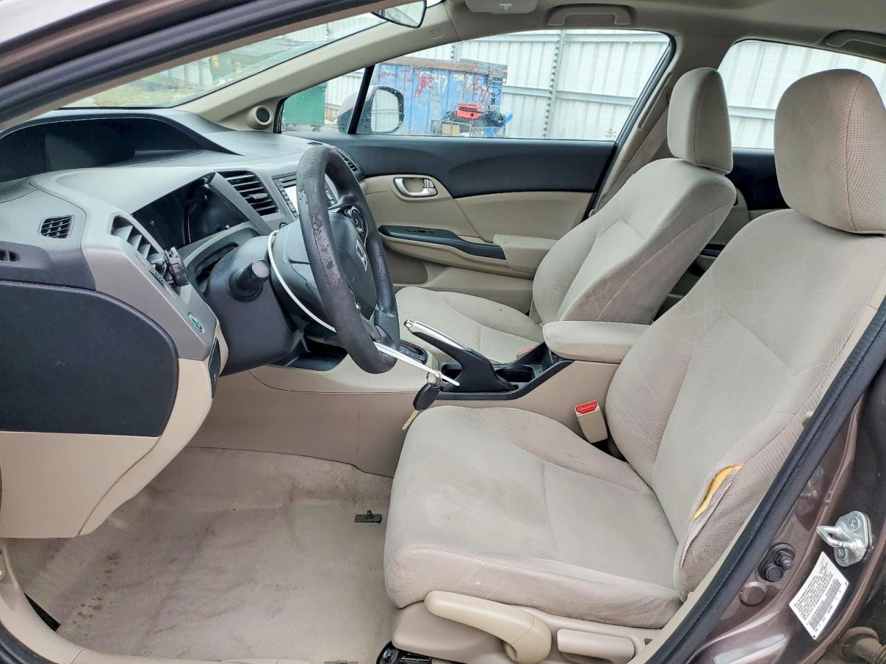 2012 Honda Civic Ex Brown vin: 2HGFB2F86CH537180