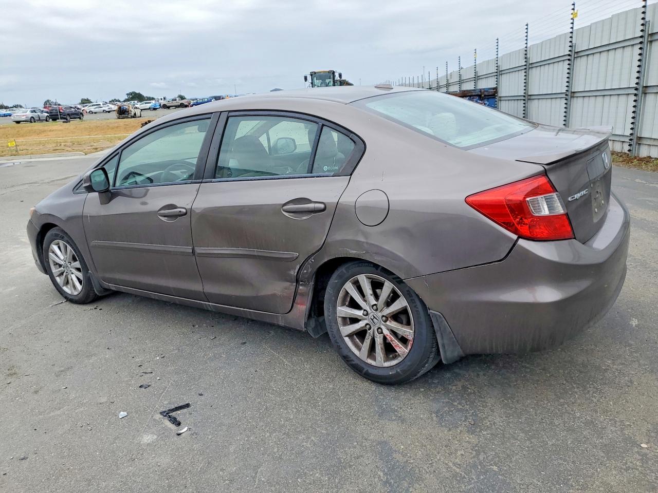 2012 Honda Civic Ex Brown vin: 2HGFB2F86CH537180