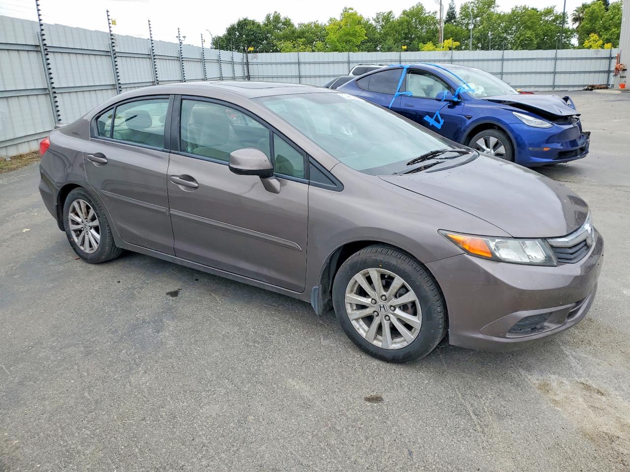 2012 Honda Civic Ex Brown vin: 2HGFB2F86CH537180