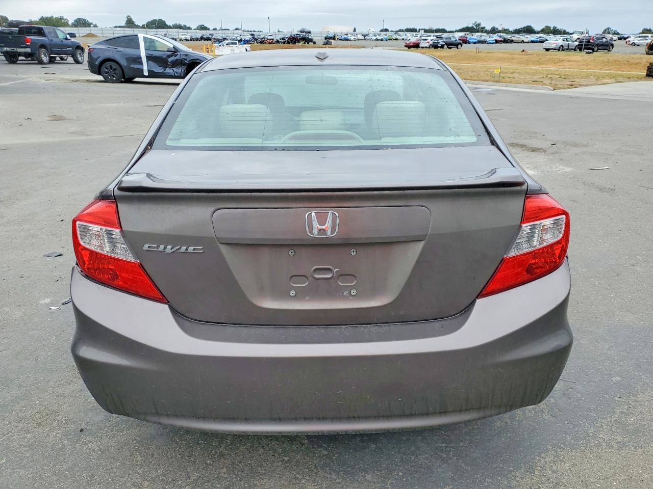 2012 Honda Civic Ex Brown vin: 2HGFB2F86CH537180