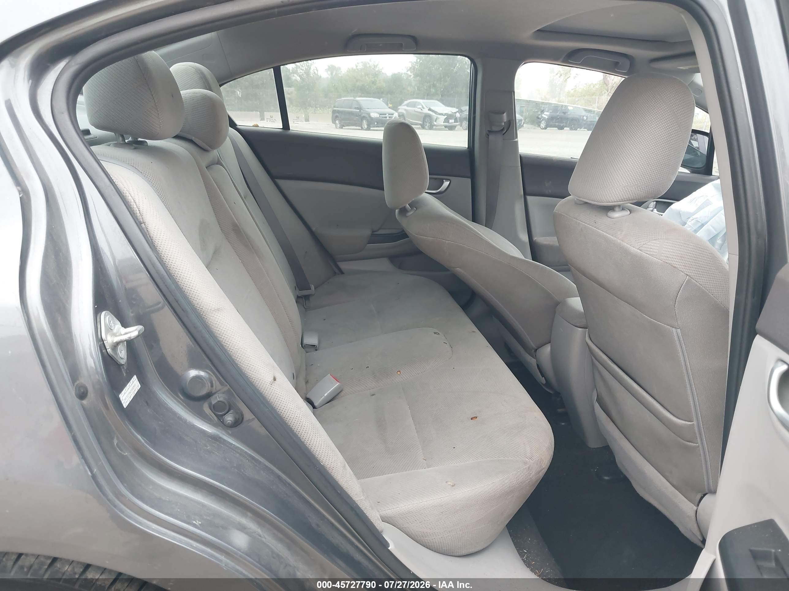 2012 Honda Civic Ex Gray vin: 2HGFB2F86CH543903