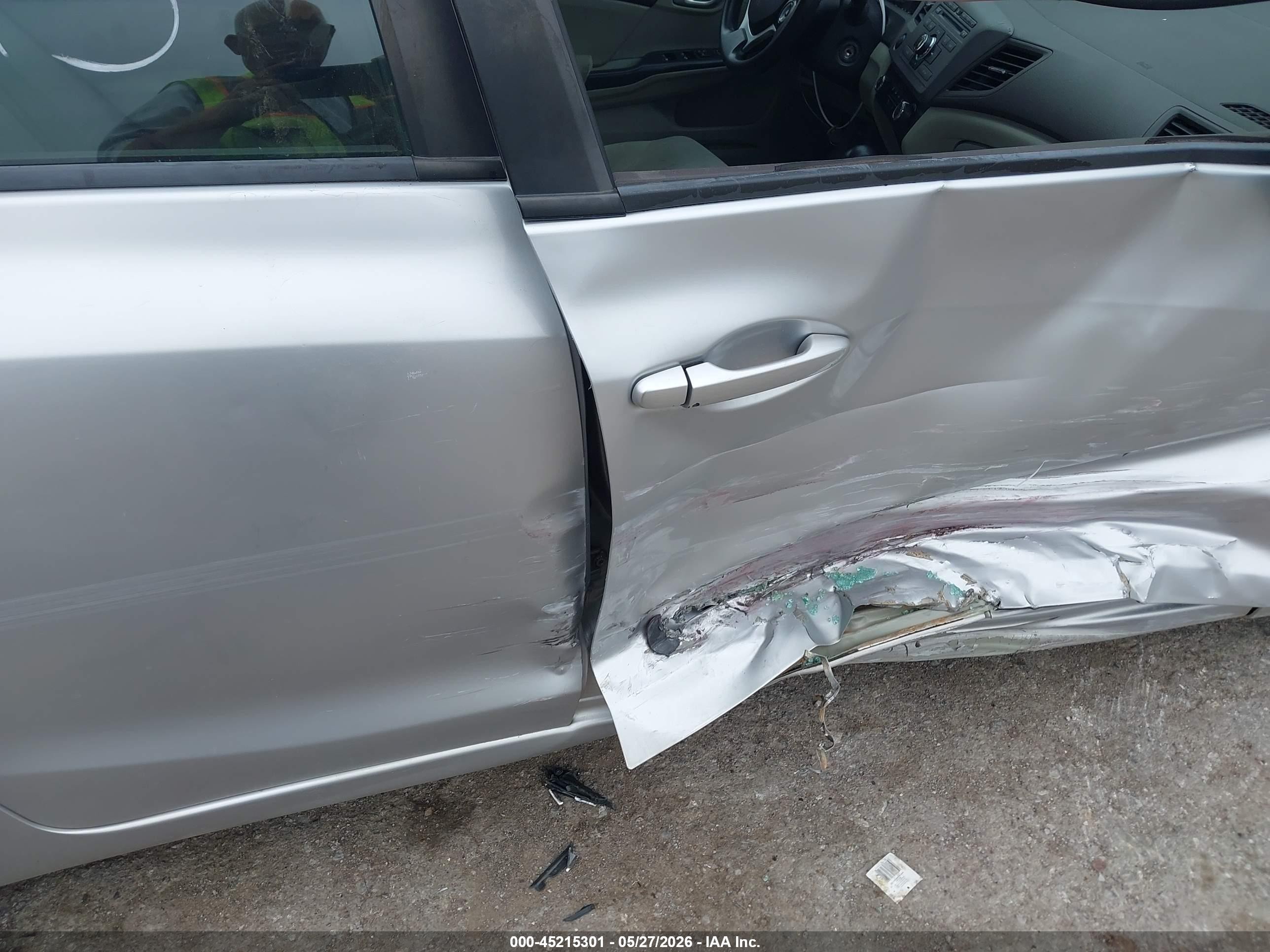 2012 Honda Civic Ex Silver vin: 2HGFB2F86CH598917