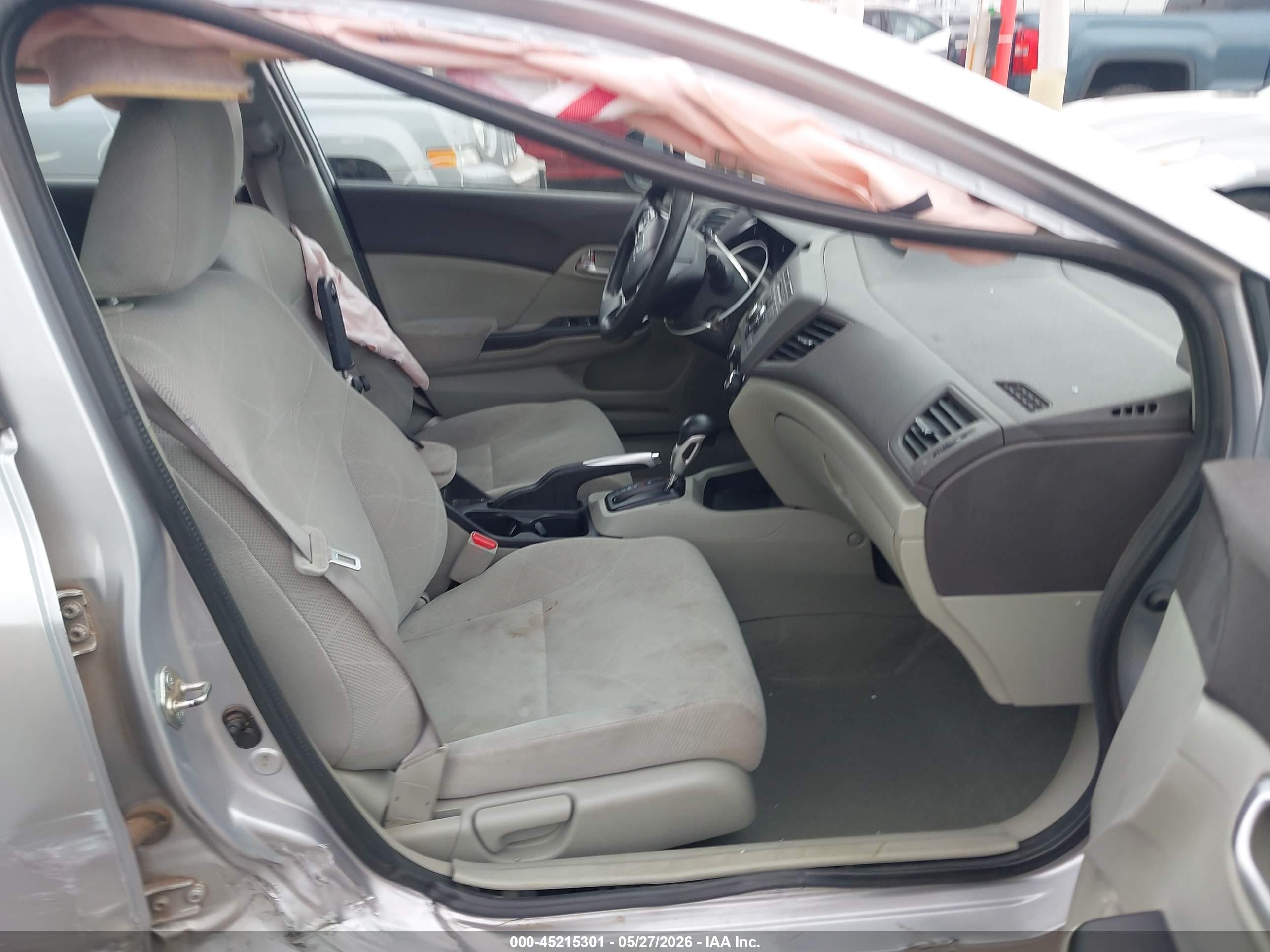 2012 Honda Civic Ex Silver vin: 2HGFB2F86CH598917