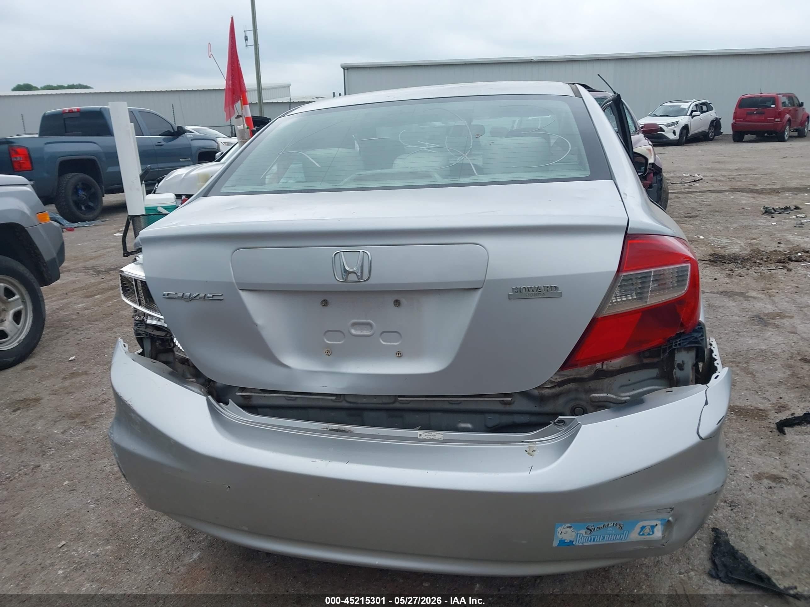 2012 Honda Civic Ex Silver vin: 2HGFB2F86CH598917