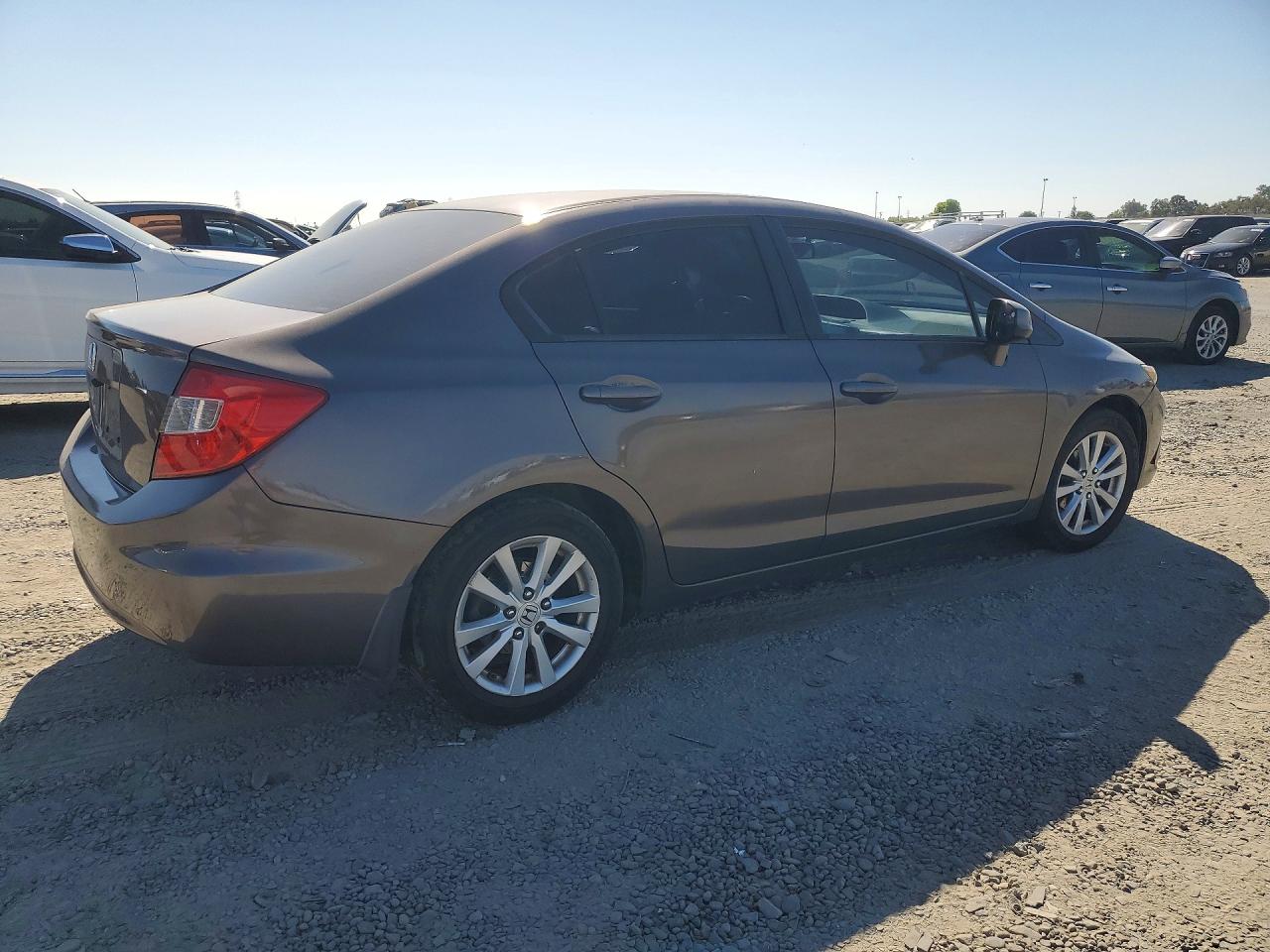 2012 Honda Civic Ex Gray vin: 2HGFB2F86CH605509