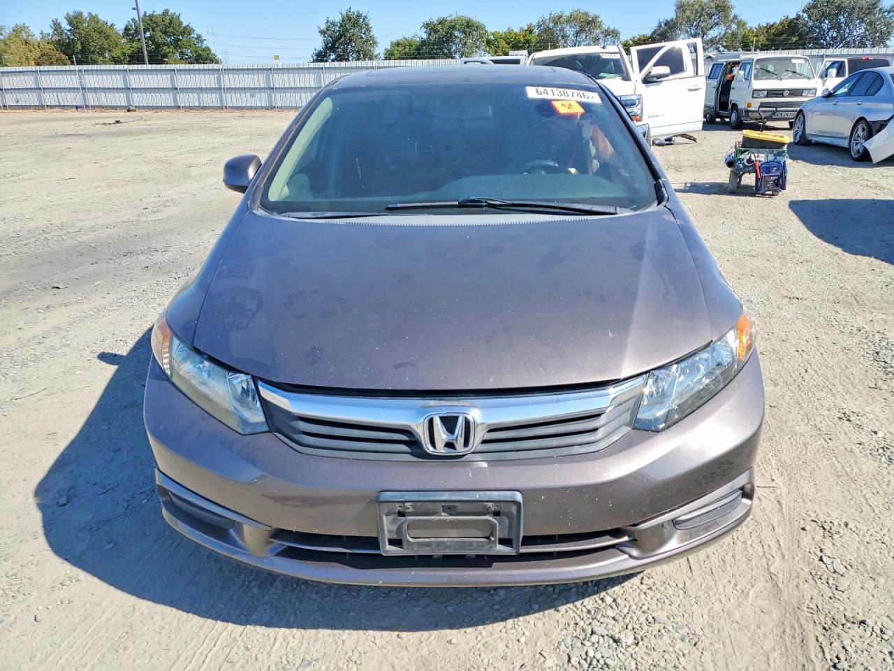2012 Honda Civic Ex Gray vin: 2HGFB2F86CH605509