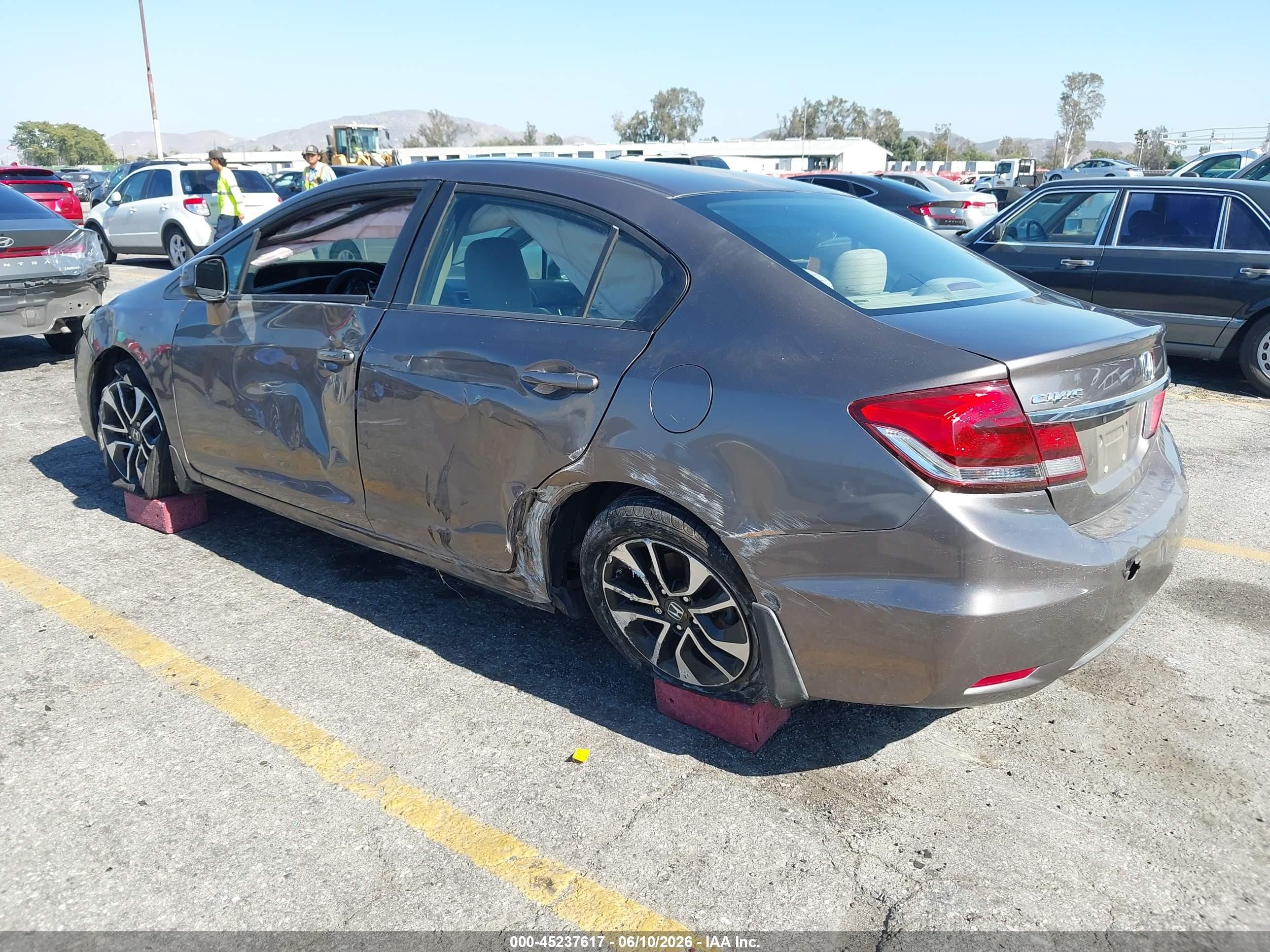2013 Honda Civic Ex Brown vin: 2HGFB2F86DH529176