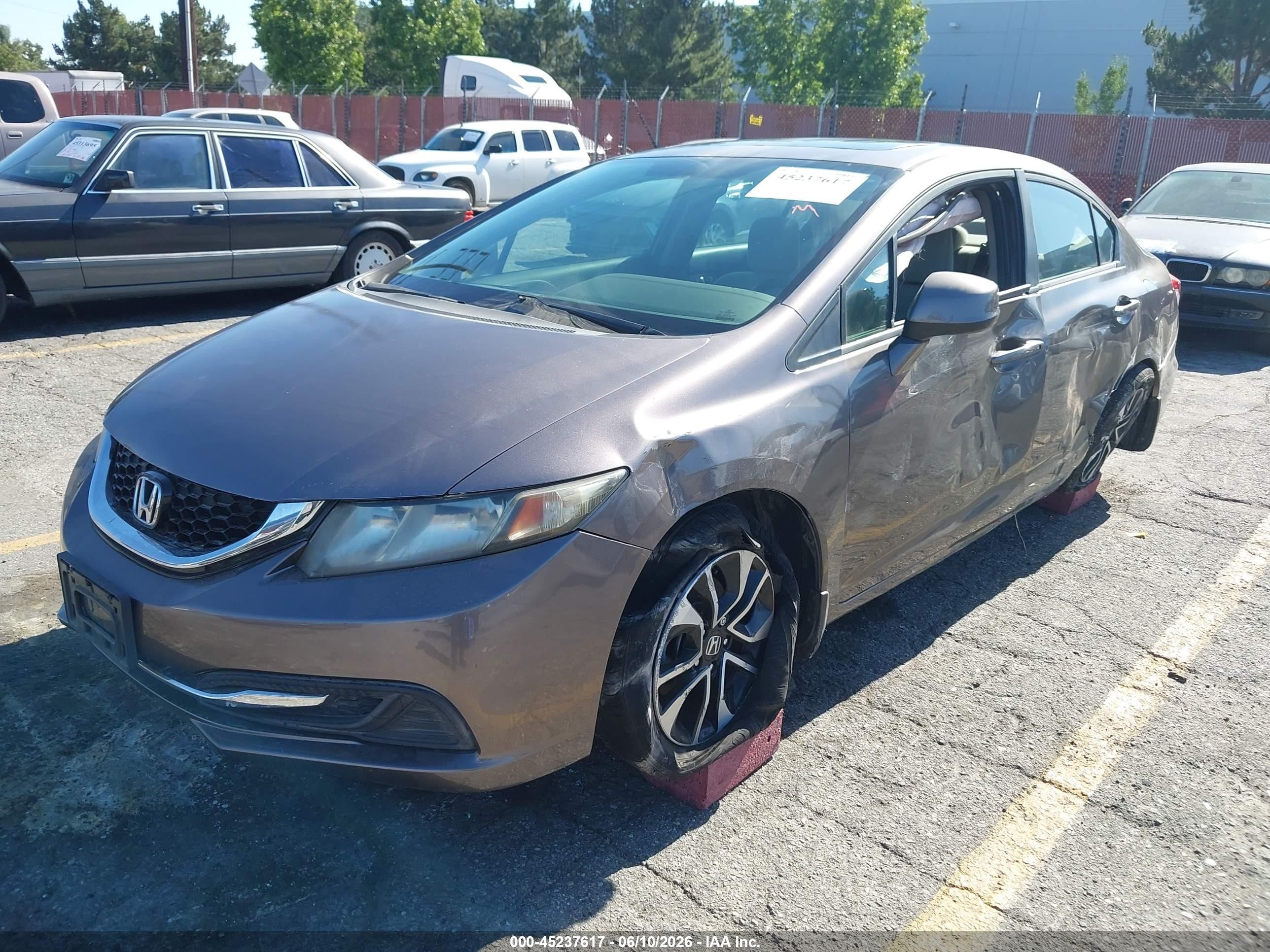 2013 Honda Civic Ex Brown vin: 2HGFB2F86DH529176