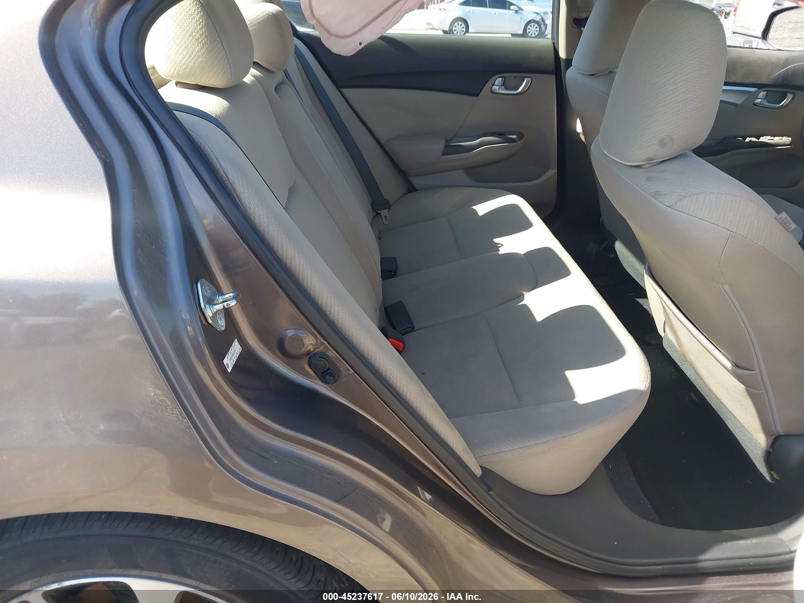 2013 Honda Civic Ex Brown vin: 2HGFB2F86DH529176