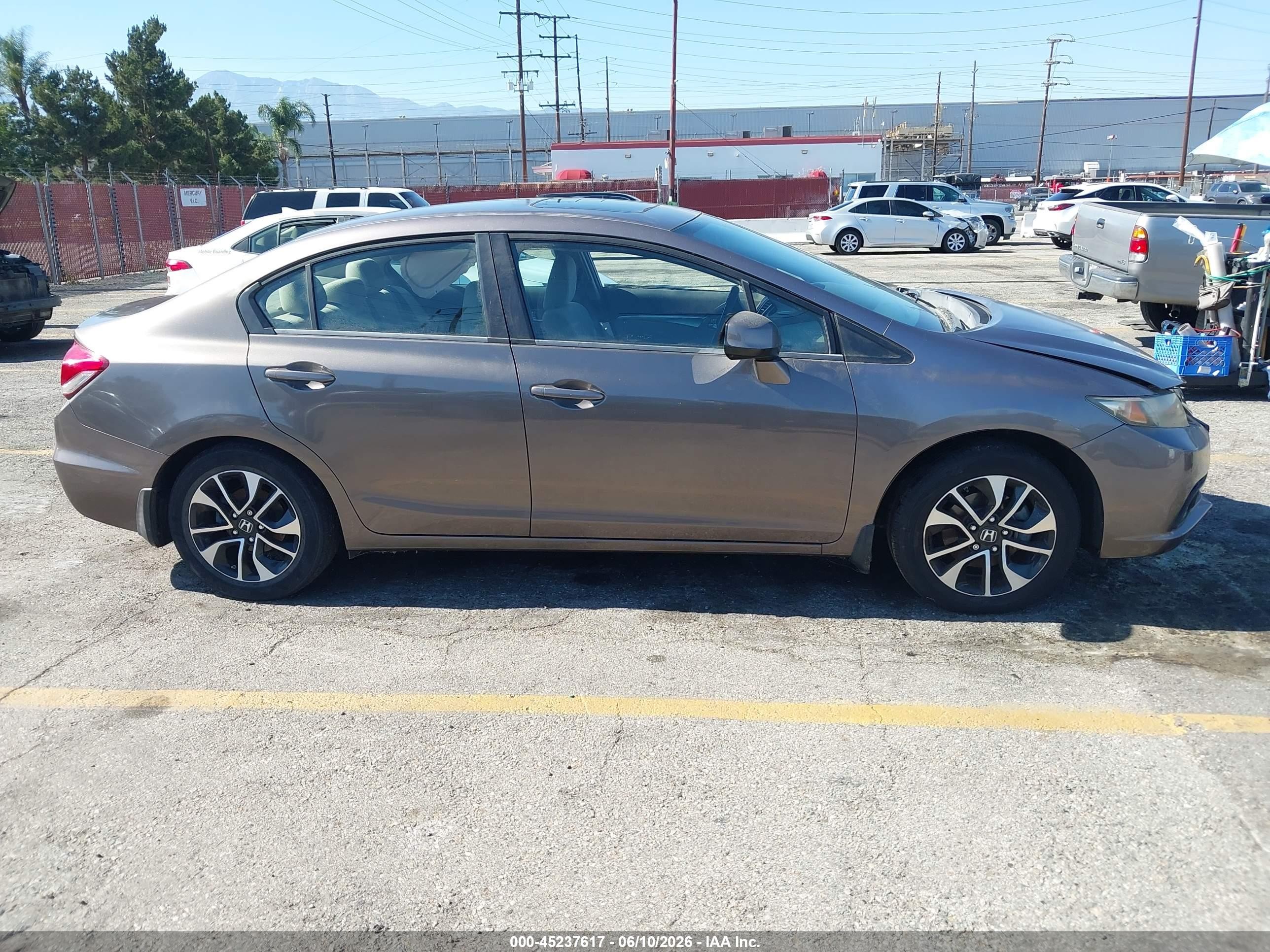 2013 Honda Civic Ex Brown vin: 2HGFB2F86DH529176