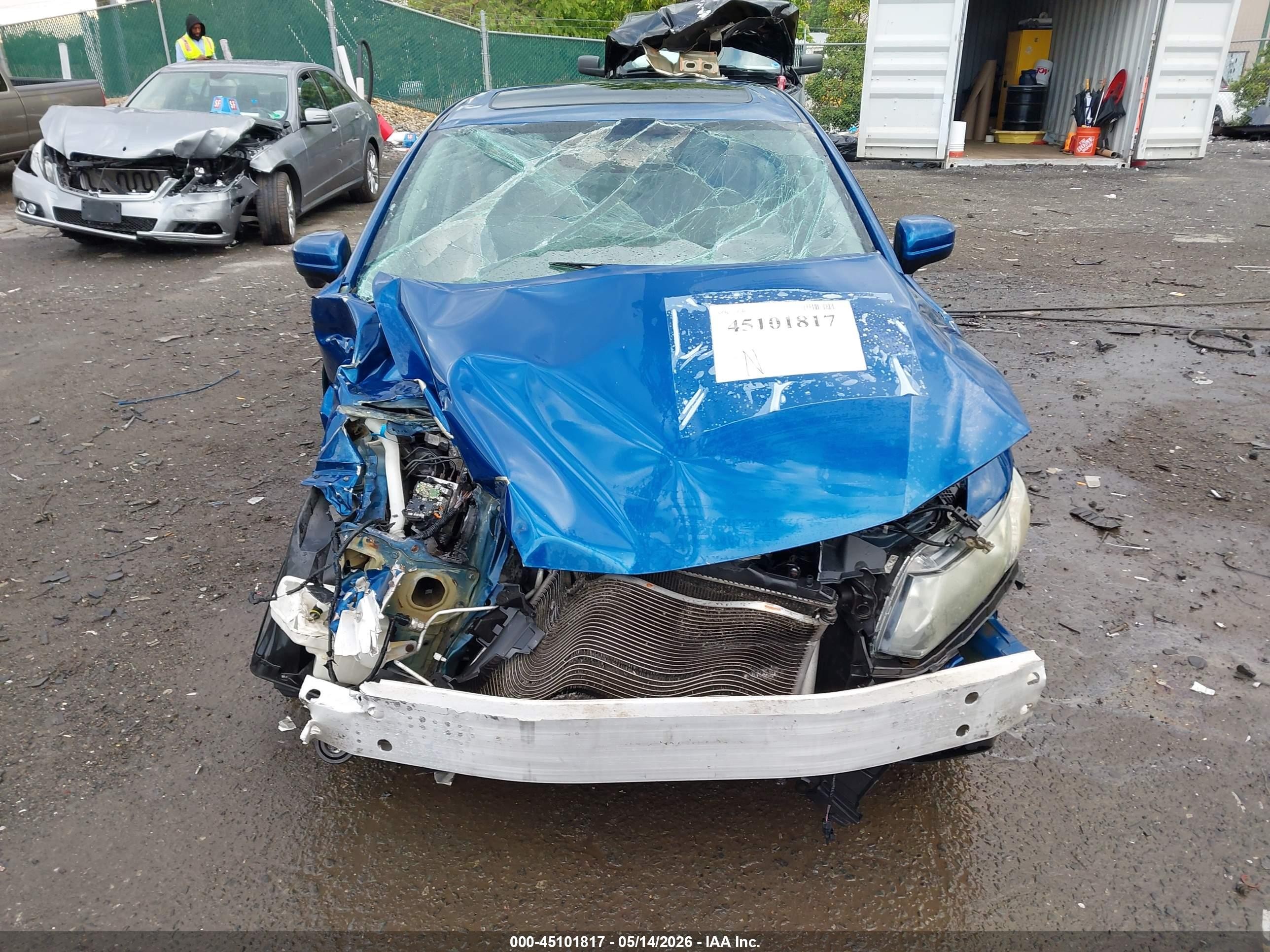 2014 Honda Civic Ex Blue vin: 2HGFB2F86EH532774