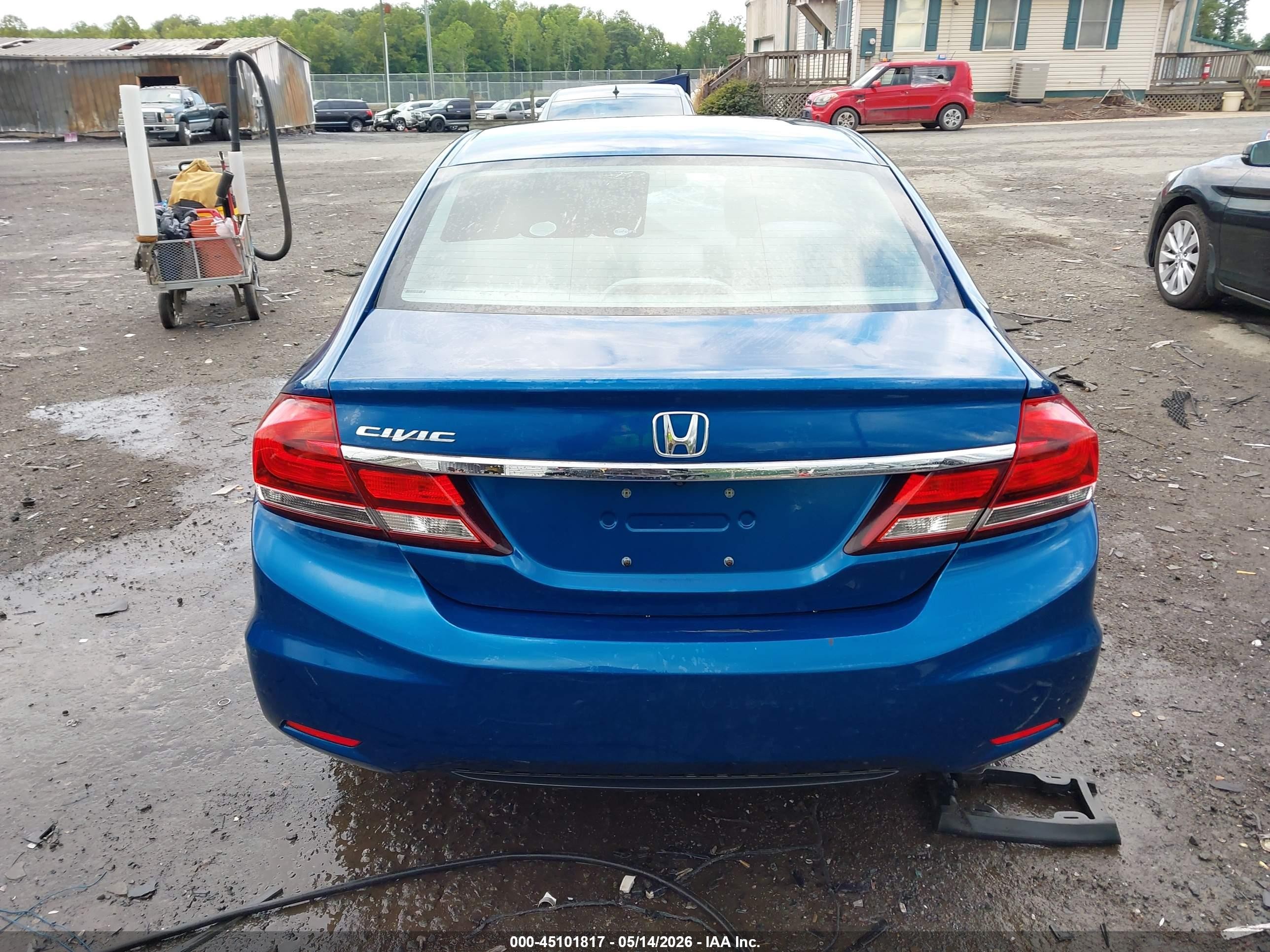 2014 Honda Civic Ex Blue vin: 2HGFB2F86EH532774