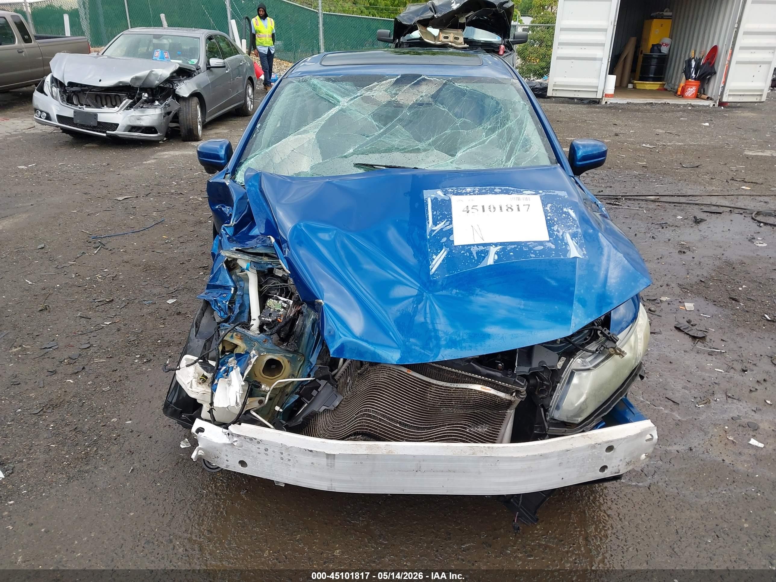2014 Honda Civic Ex Blue vin: 2HGFB2F86EH532774