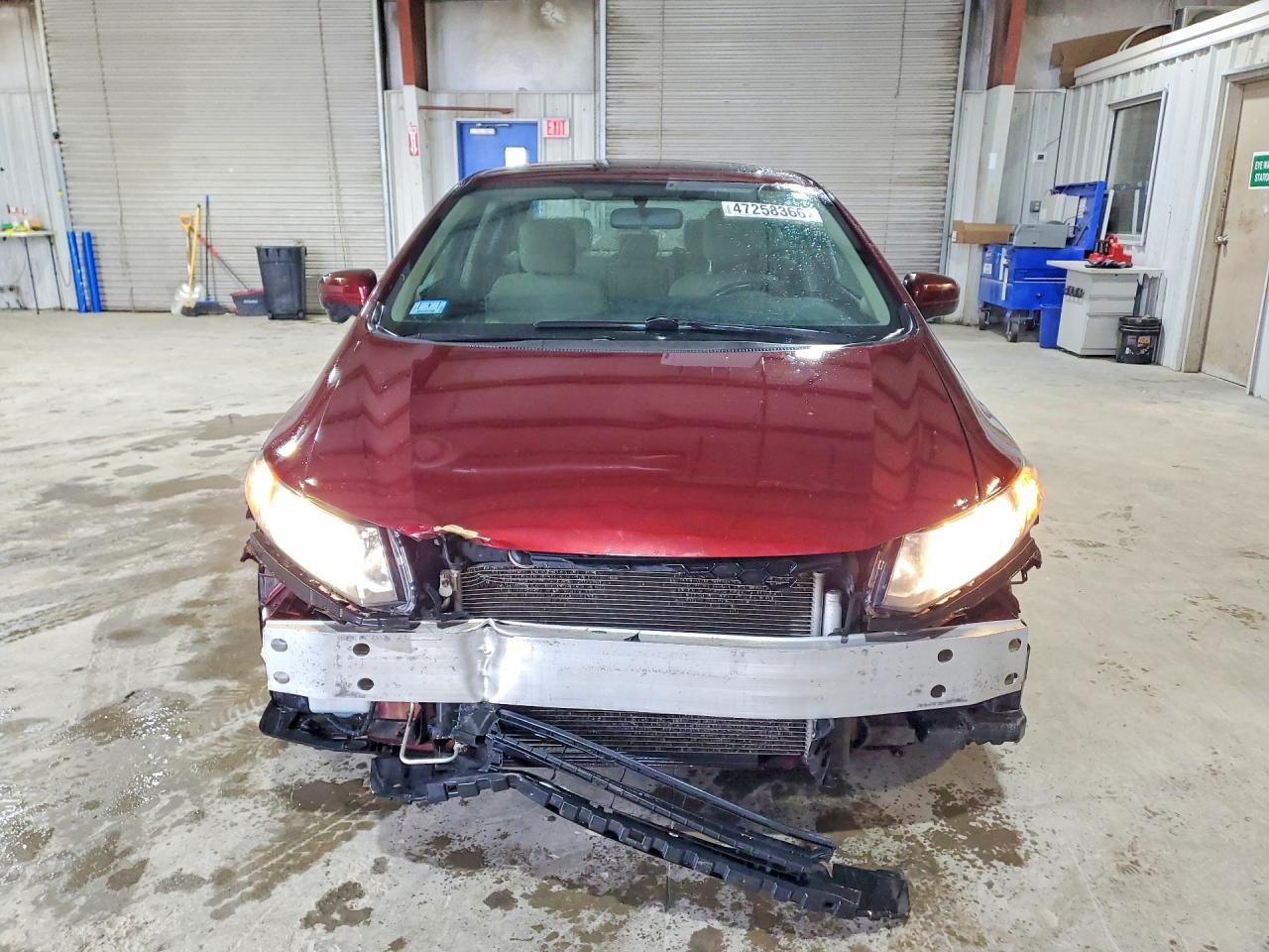 2014 Honda Civic Ex Бордовый vin: 2HGFB2F86EH535870