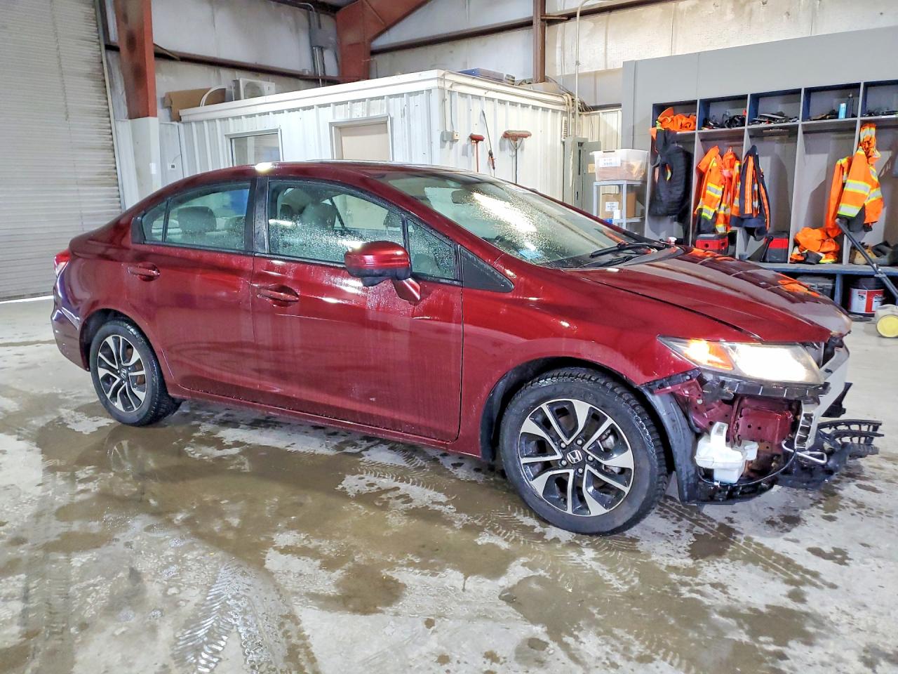 2014 Honda Civic Ex Бордовый vin: 2HGFB2F86EH535870